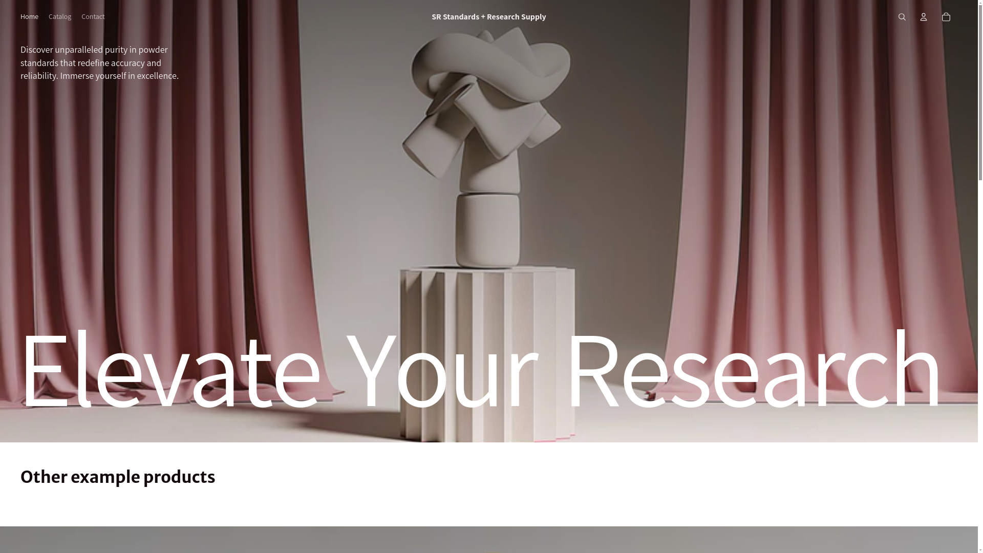 website screenshot of https://sr17018standards.com/