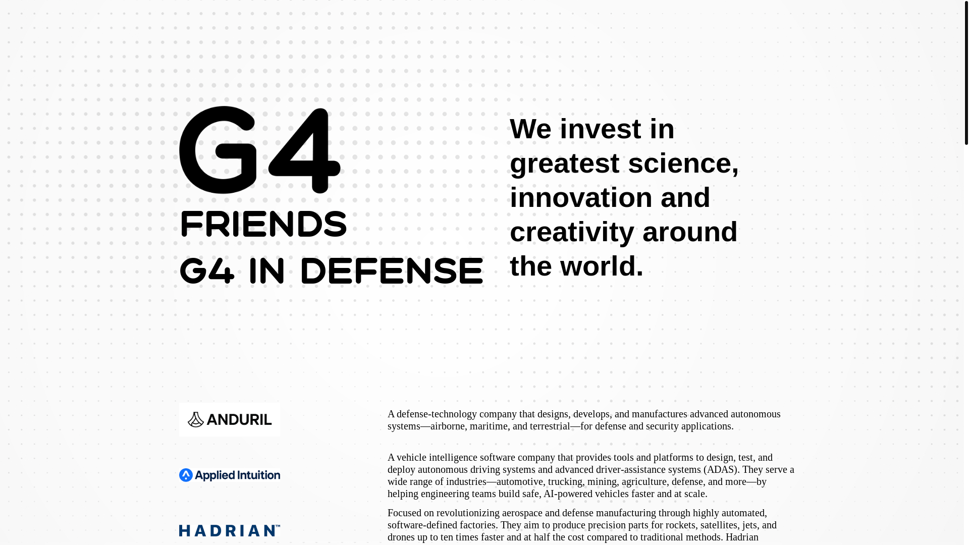 website screenshot of https://g4defence.com.cy/
