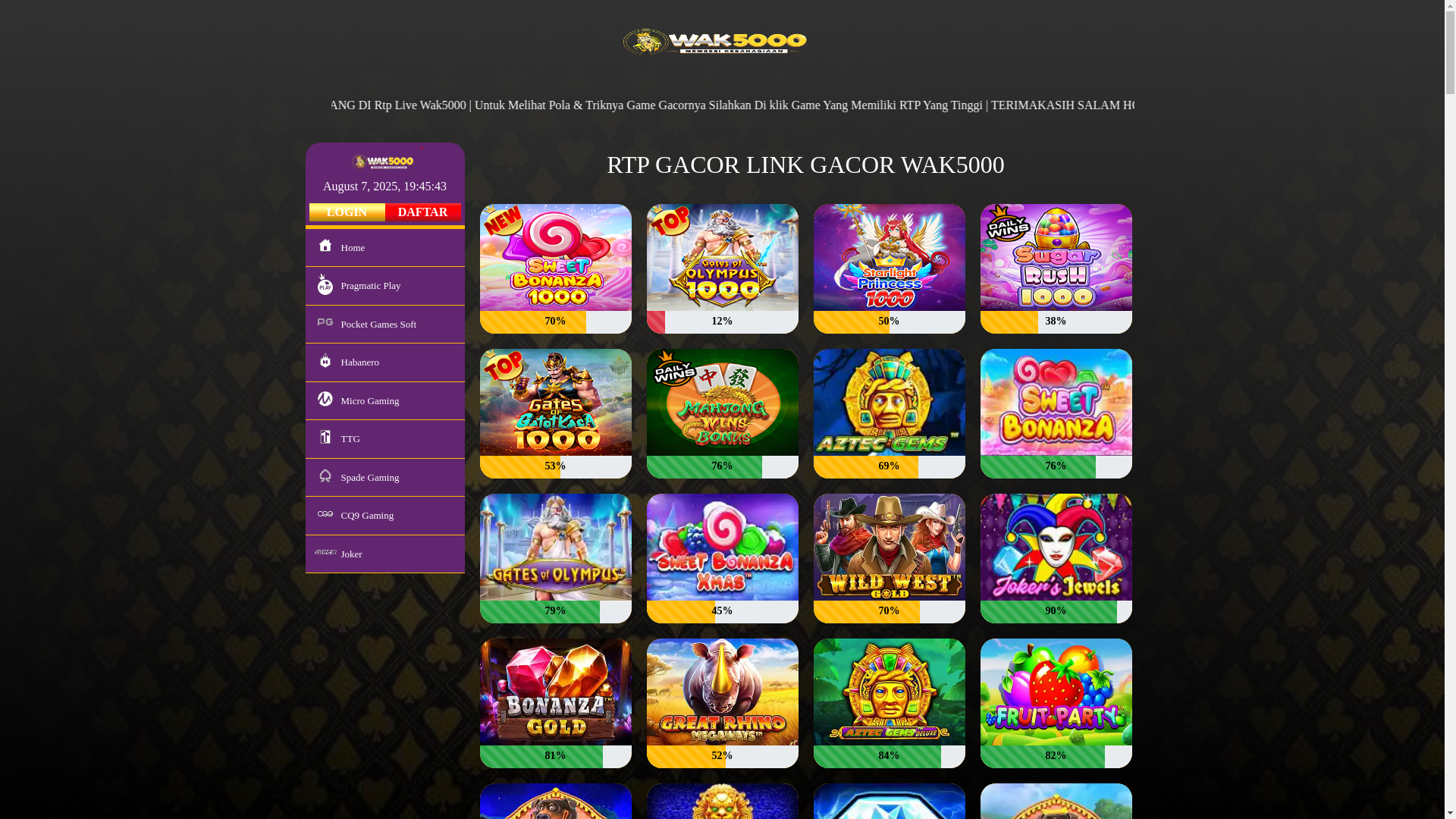 website screenshot of https://wak5000-rtpcantik.com/