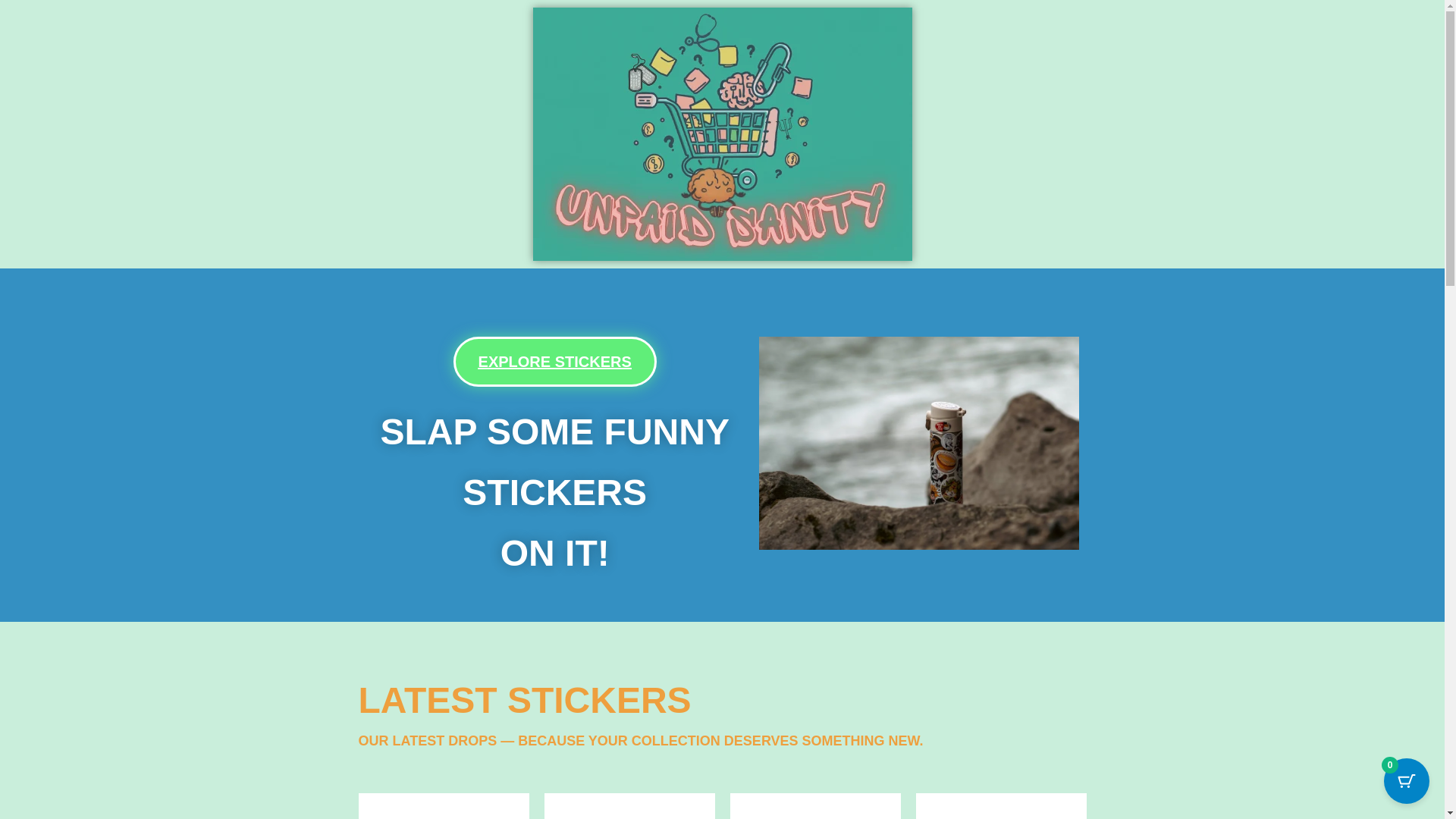 website screenshot of https://unpaidsanity.com/