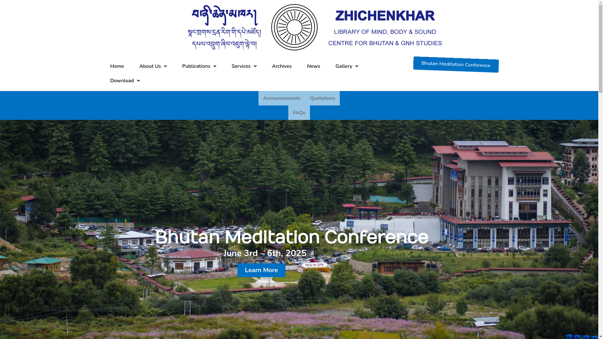 website screenshot of https://bhutanstudies.org.bt/