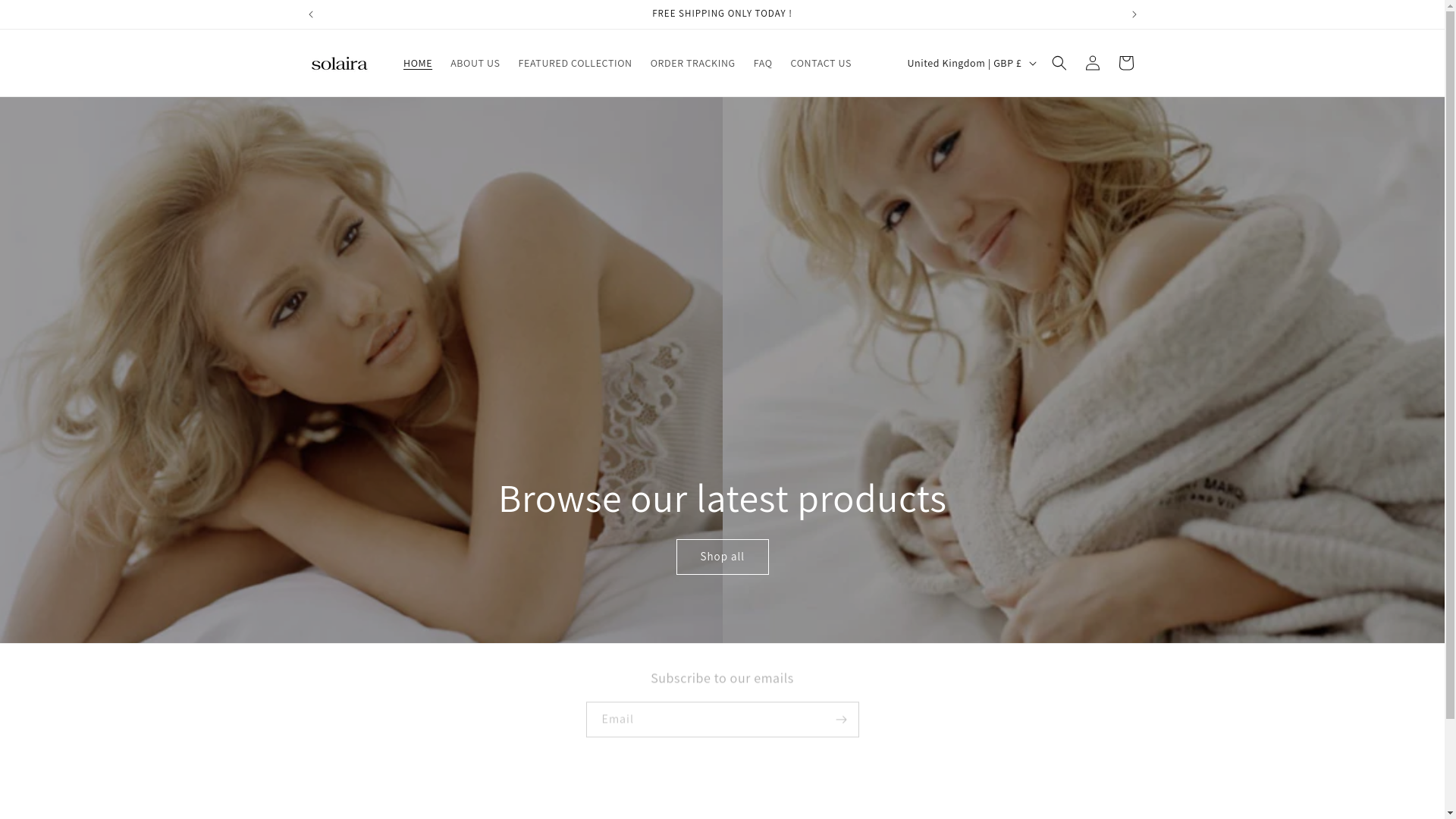 website screenshot of https://solaira.org/