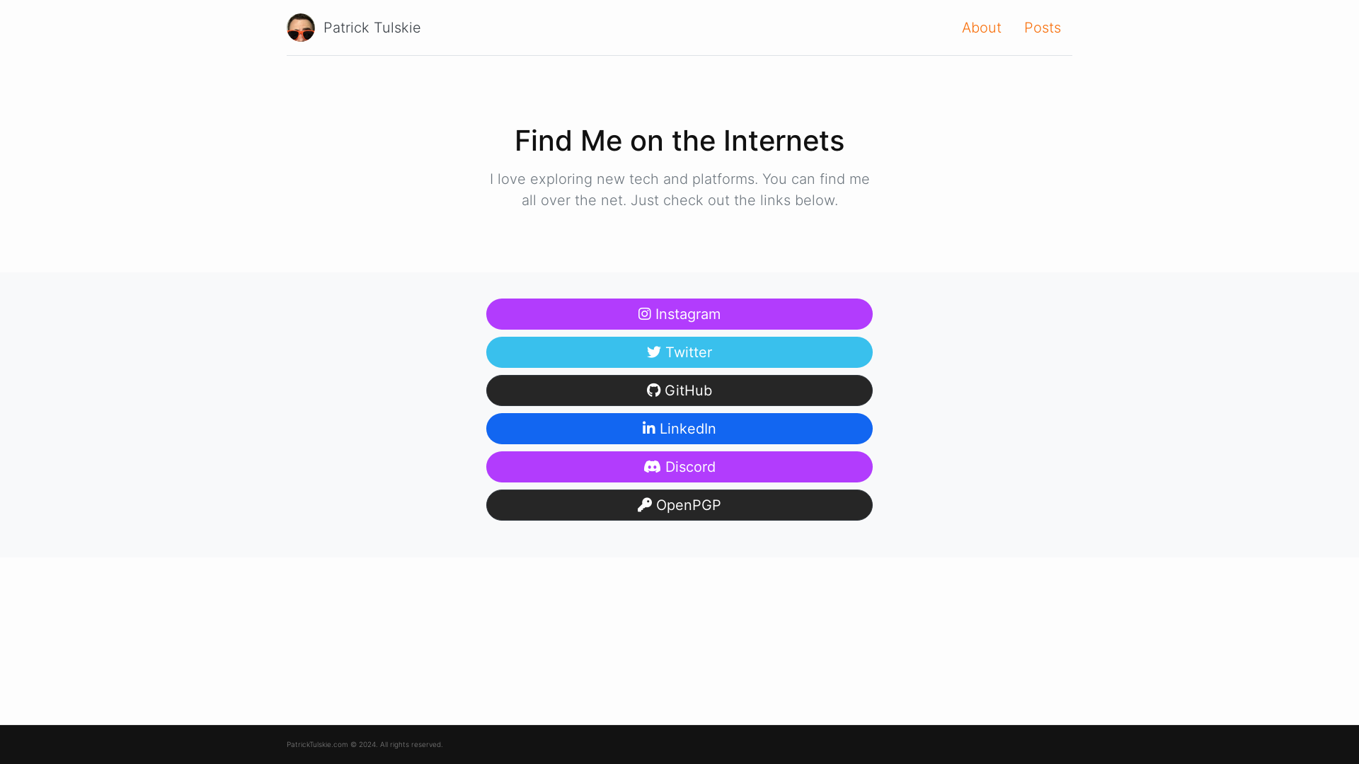 website screenshot of https://patricktulskie-com.pages.dev/