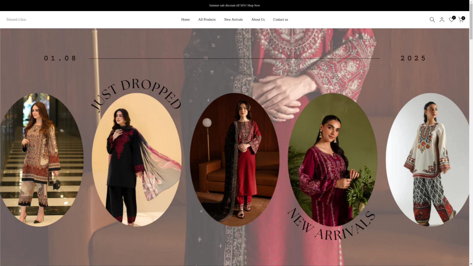 website screenshot of https://tehzeeblibas.info/