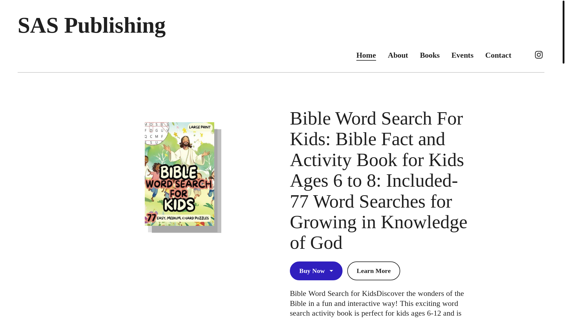 website screenshot of https://saspublishing.org/