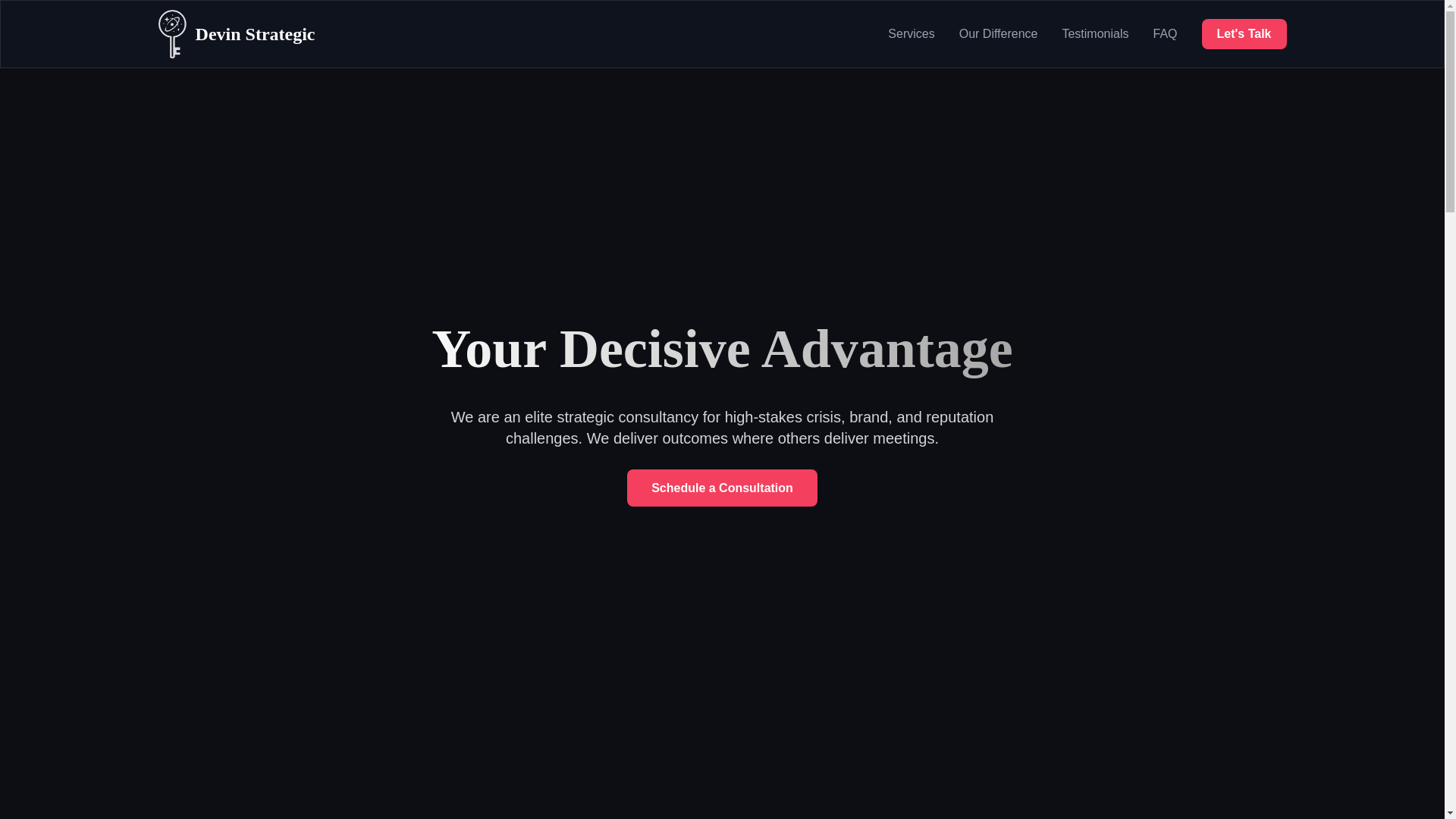 website screenshot of https://devinstrategic.pages.dev/