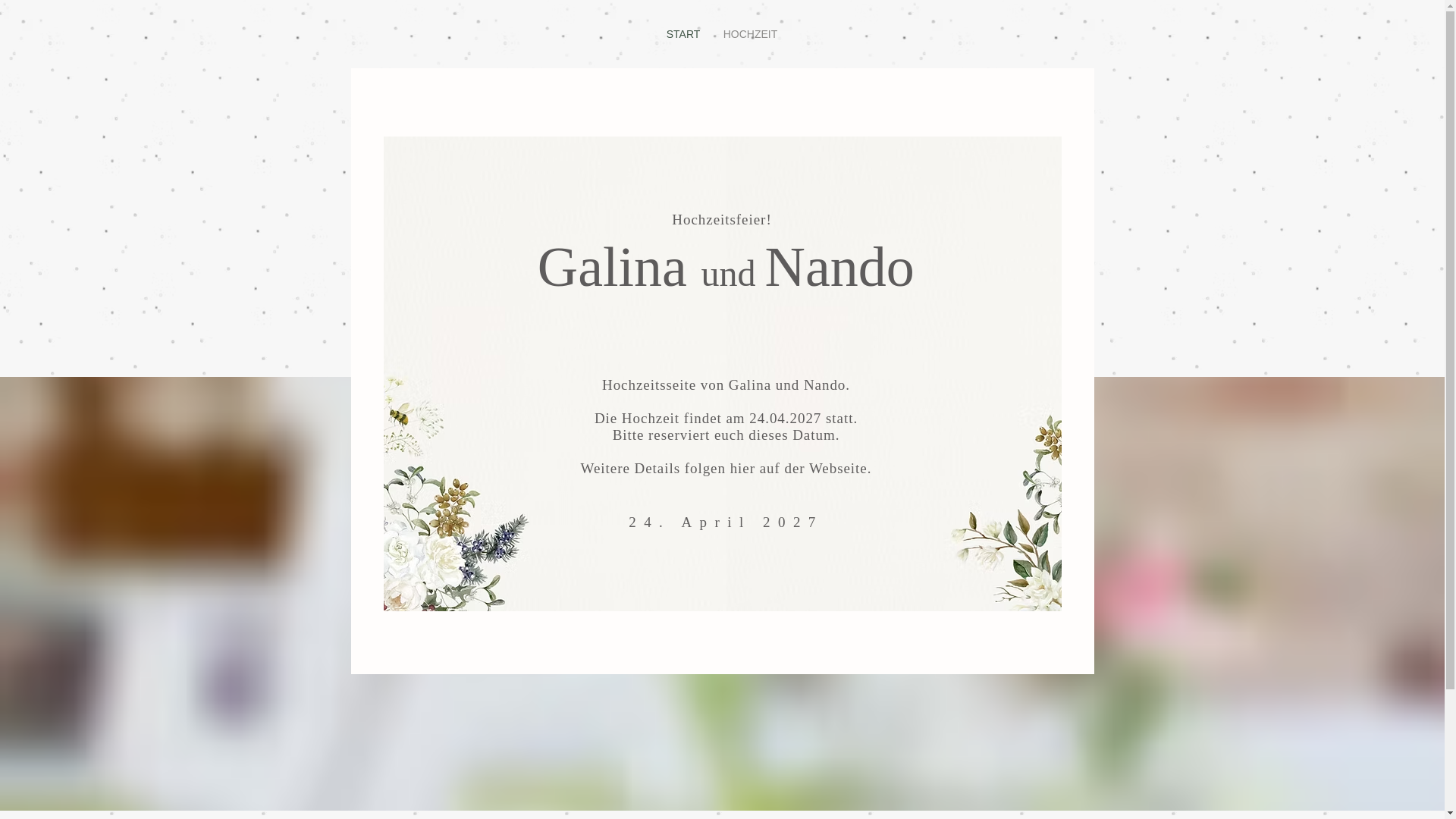 website screenshot of https://galinaundnando.ch/