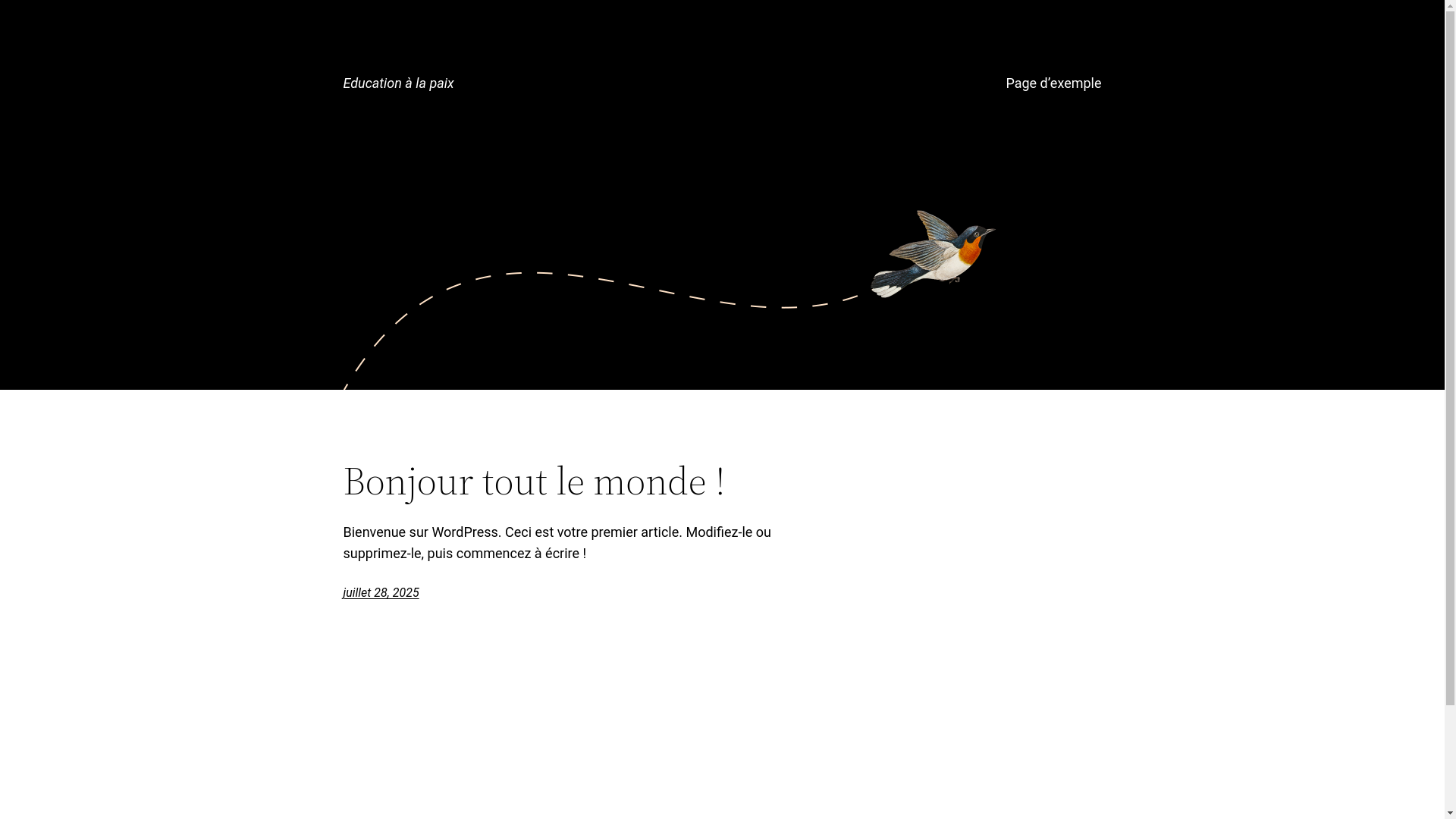 website screenshot of https://educationalapaix.fr/