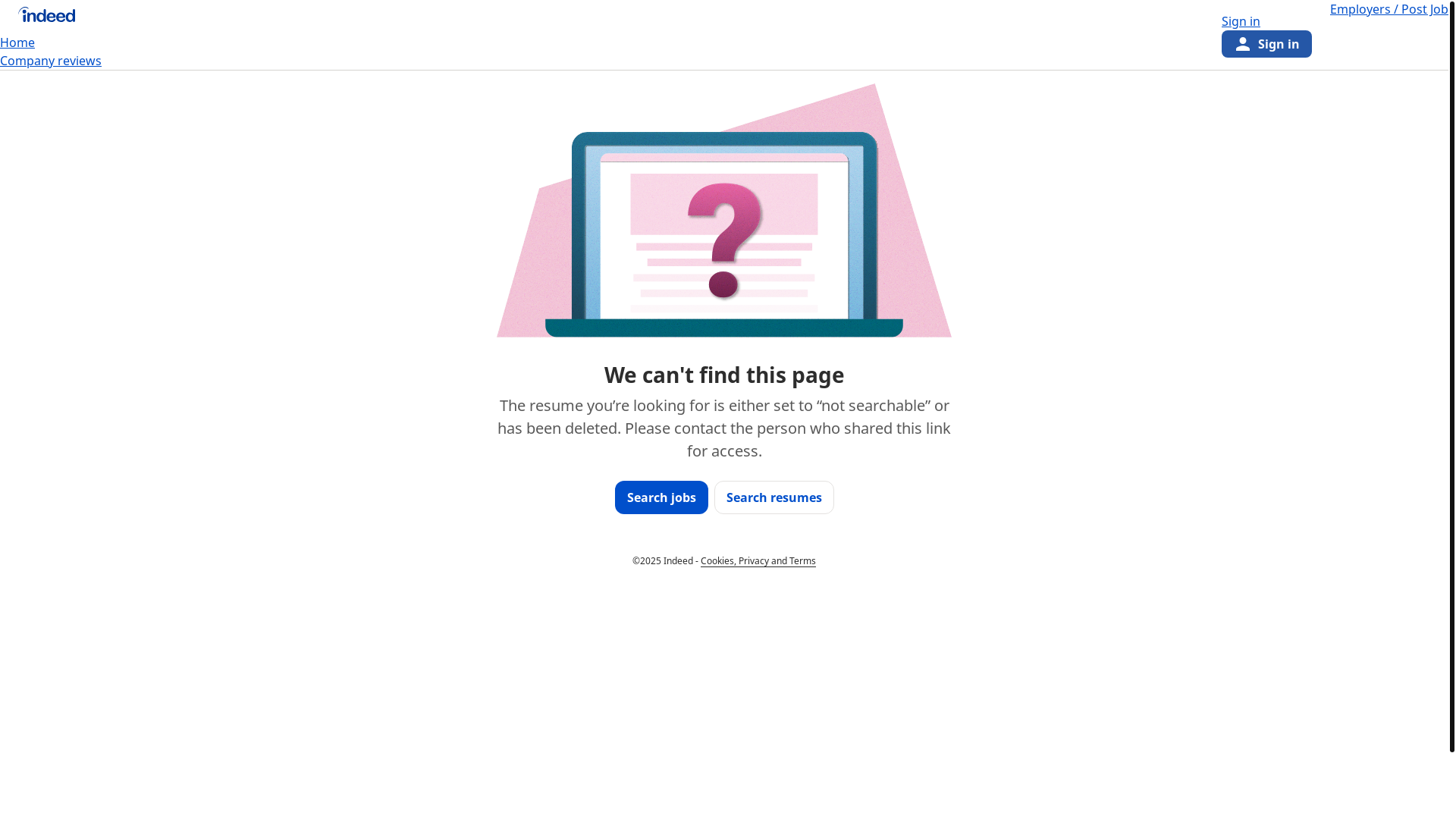 website screenshot of https://profile.indeed.com/p/brettj-rzmbug1