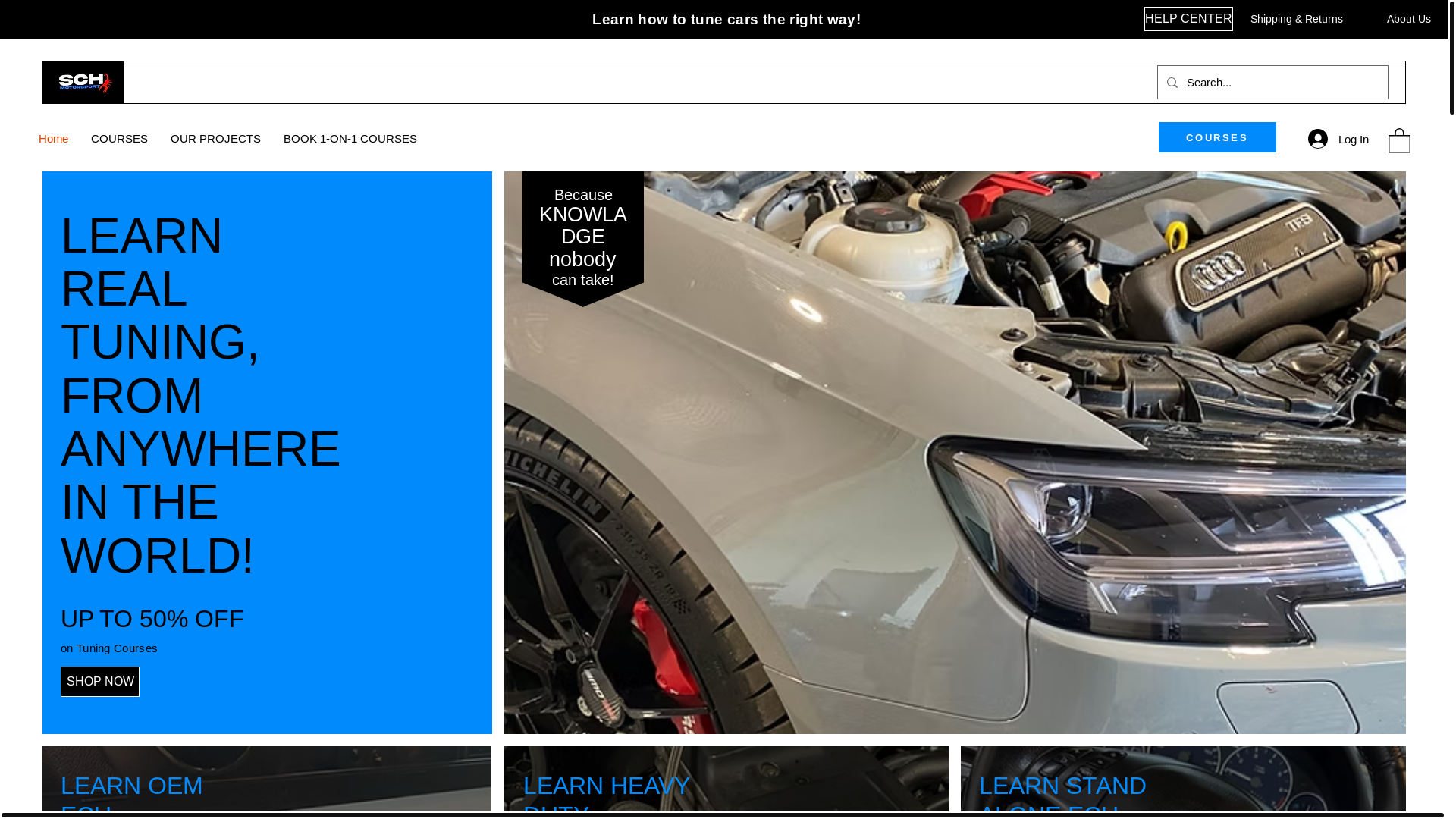 website screenshot of https://schmotorsportacademy.net/