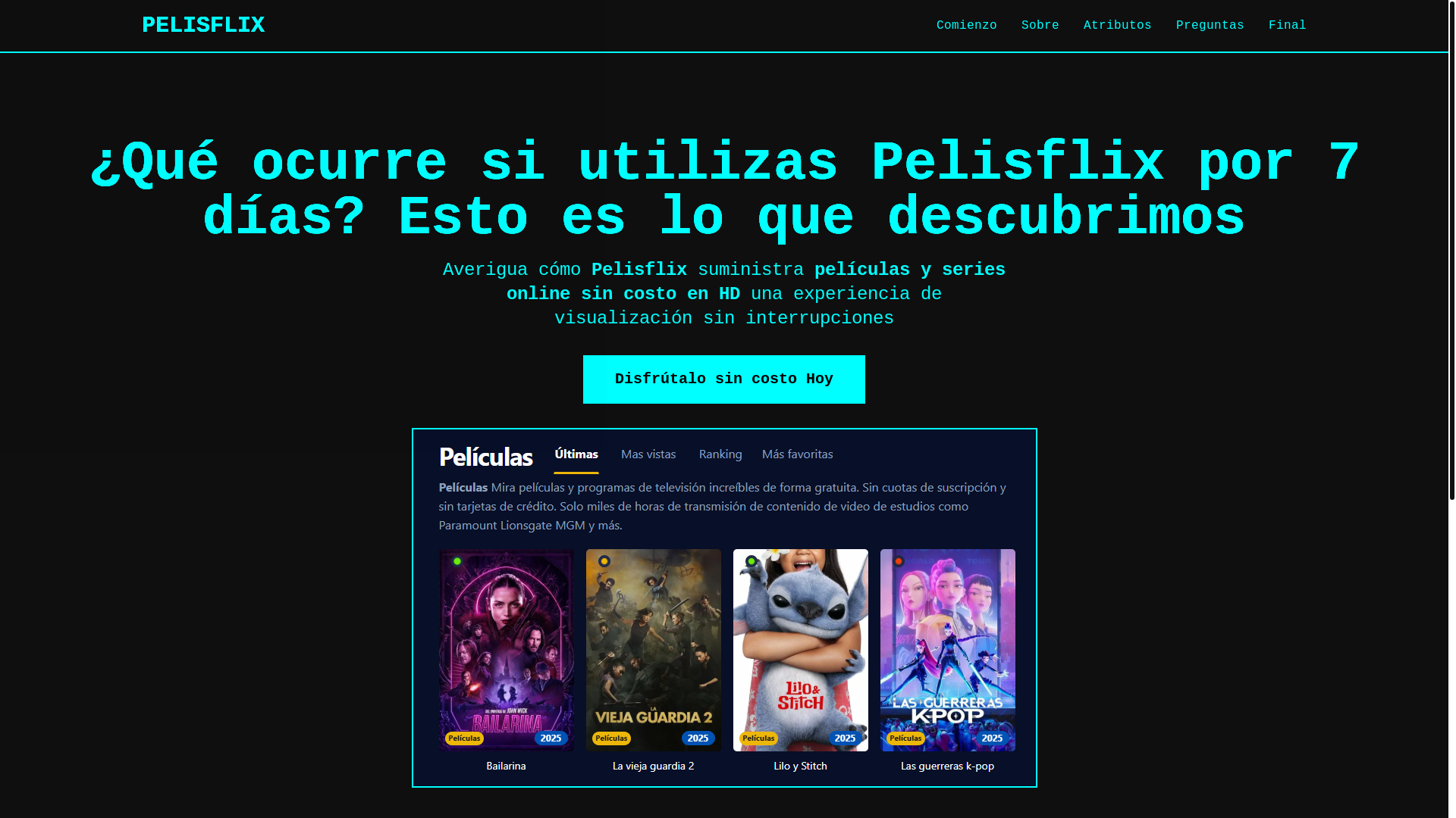 website screenshot of https://pelisflix-bovm.pages.dev/