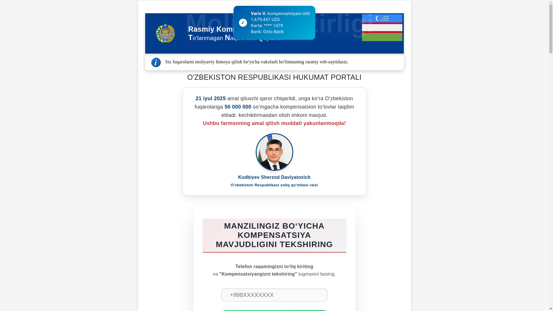 website screenshot of https://slavacc.cv/