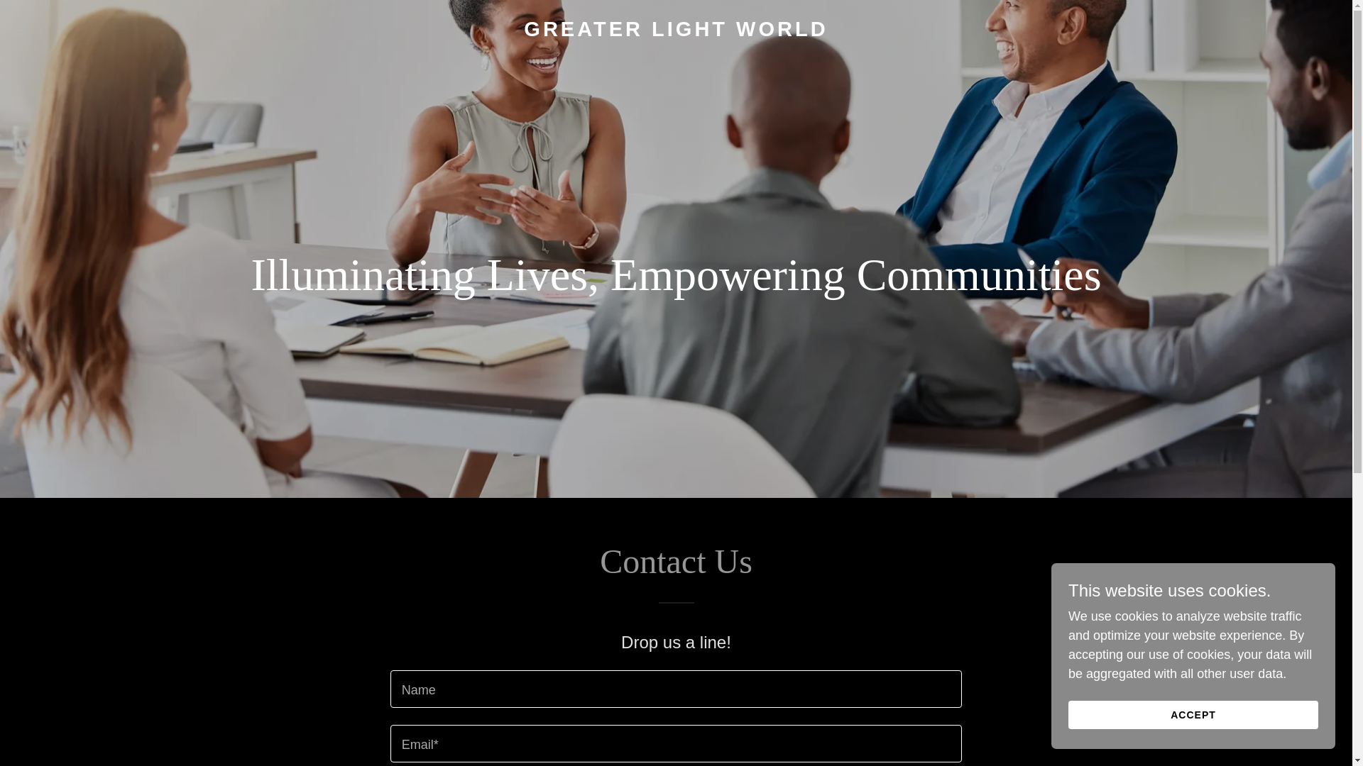 website screenshot of https://greaterlightworld.com/