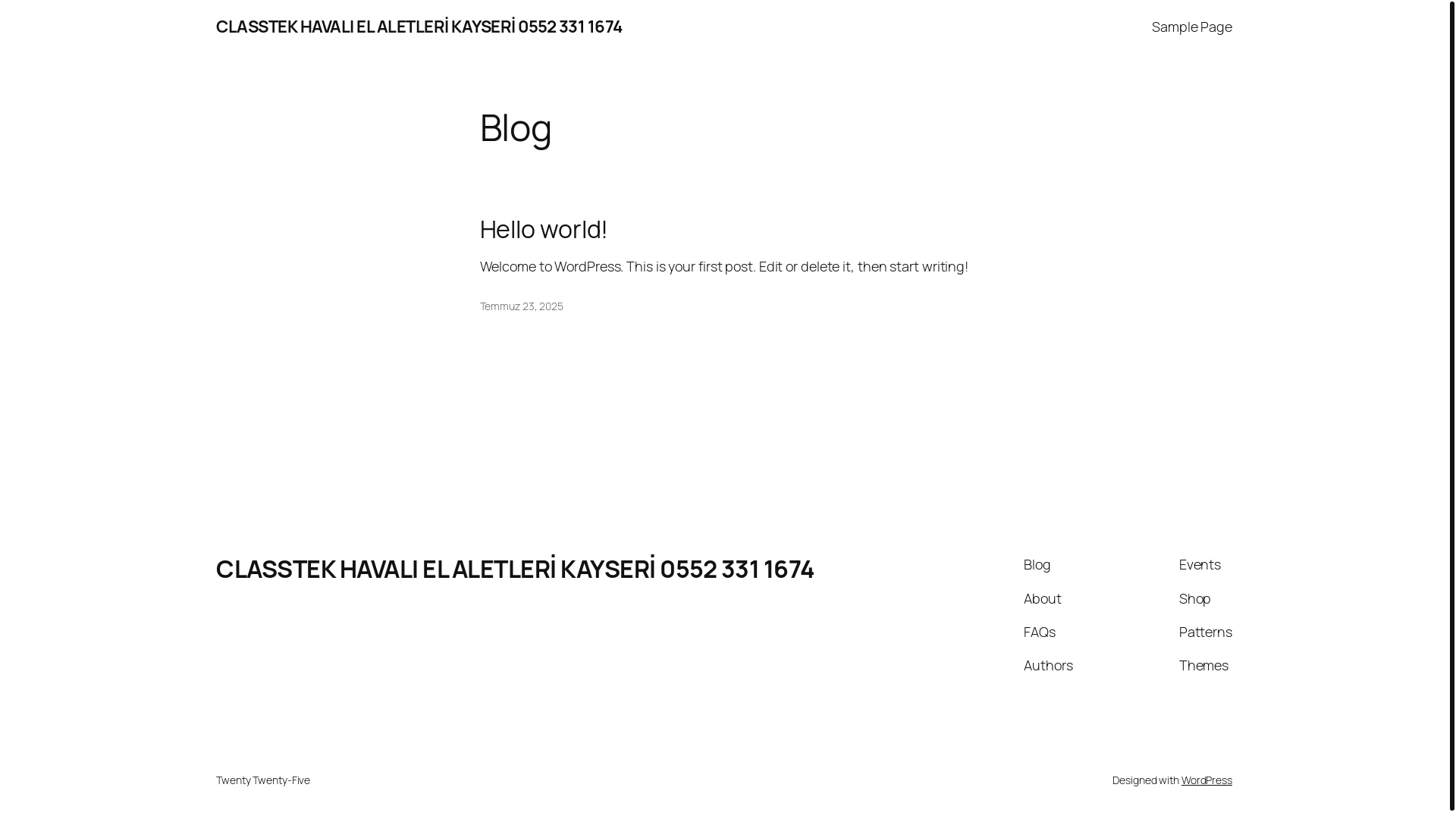website screenshot of https://classtek.com.tr/