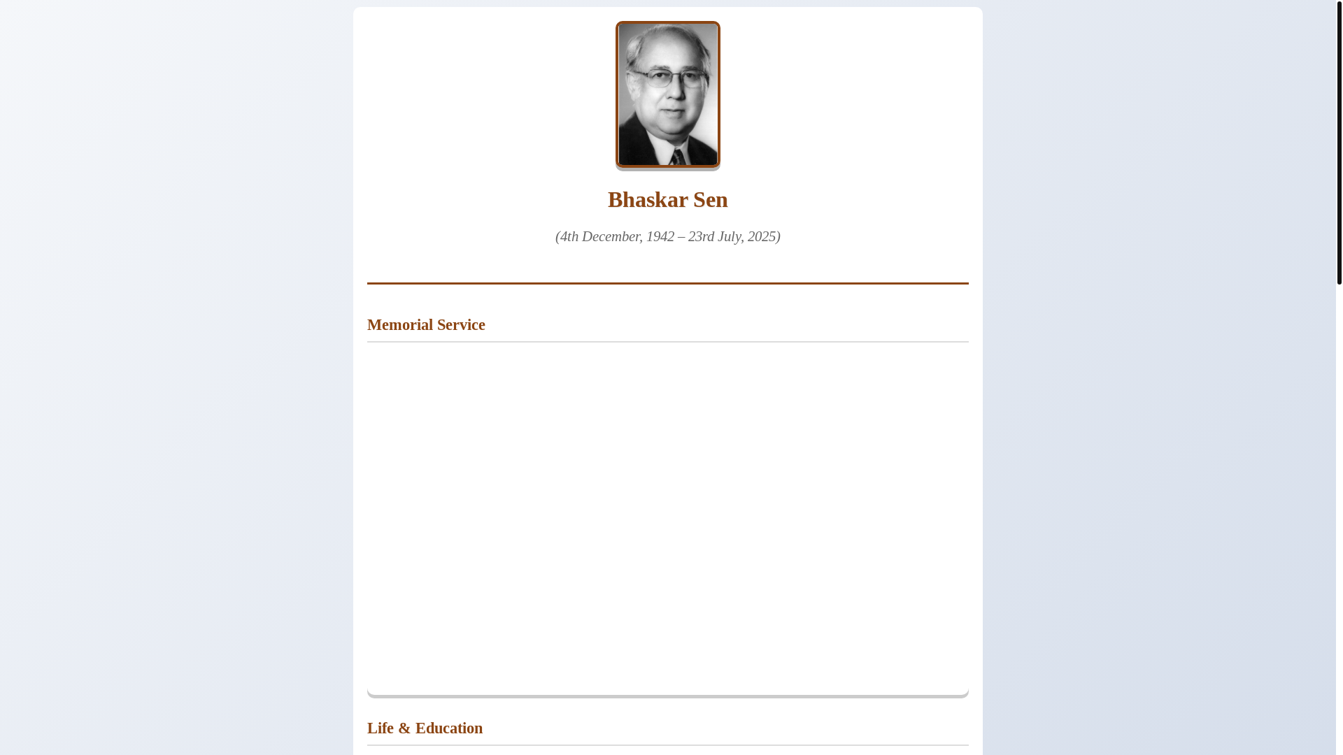website screenshot of https://bhaskarsen.pages.dev/