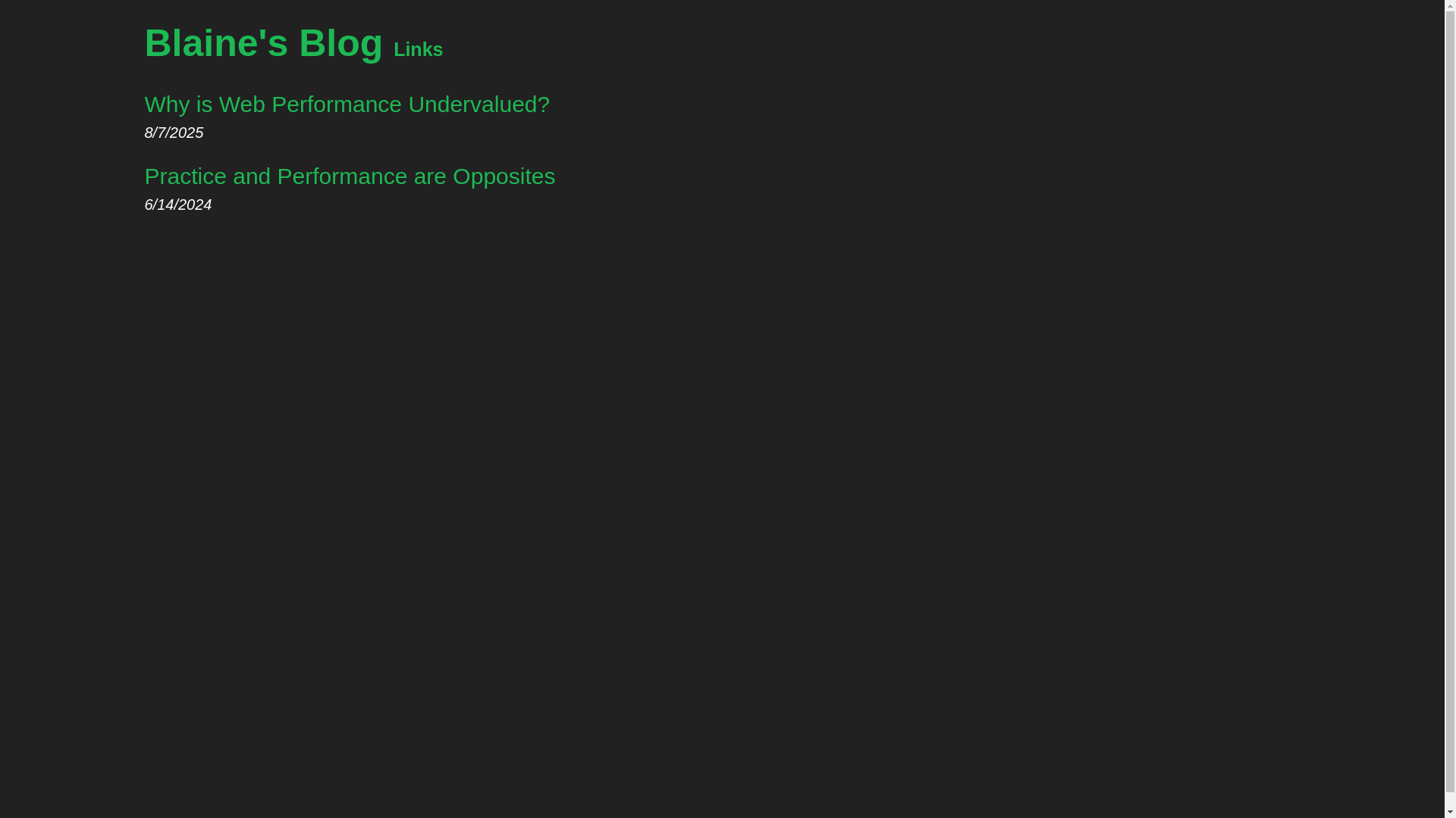 website screenshot of https://blaine-blog.pages.dev/