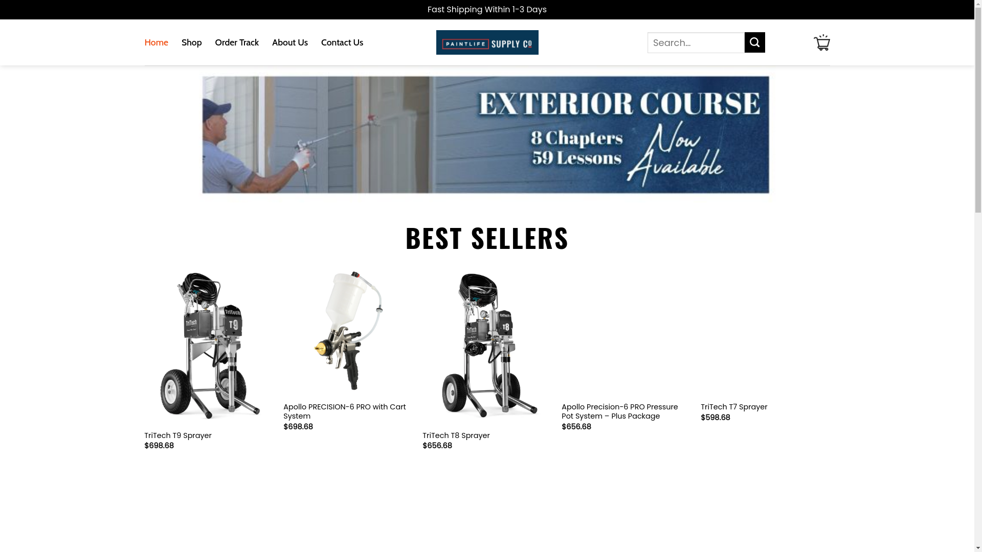 website screenshot of https://bestpaintlifesupply.shop/
