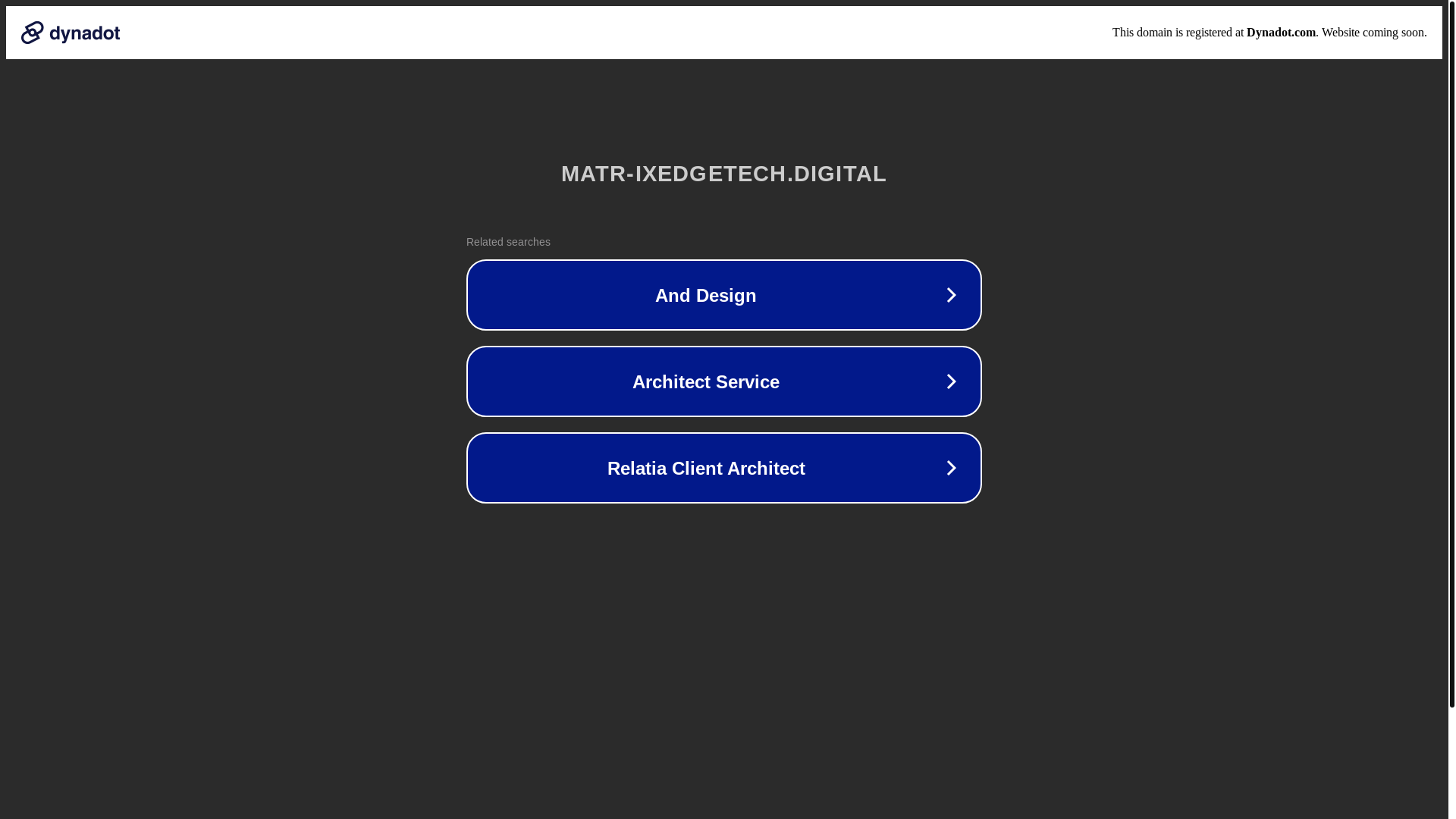 website screenshot of https://matr-ixedgetech.digital/