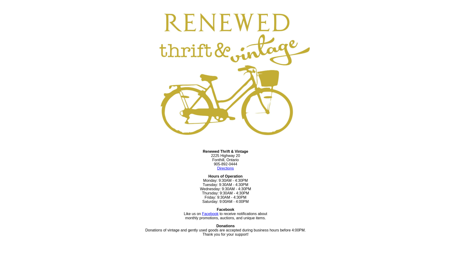 website screenshot of https://renewedthrift.com/