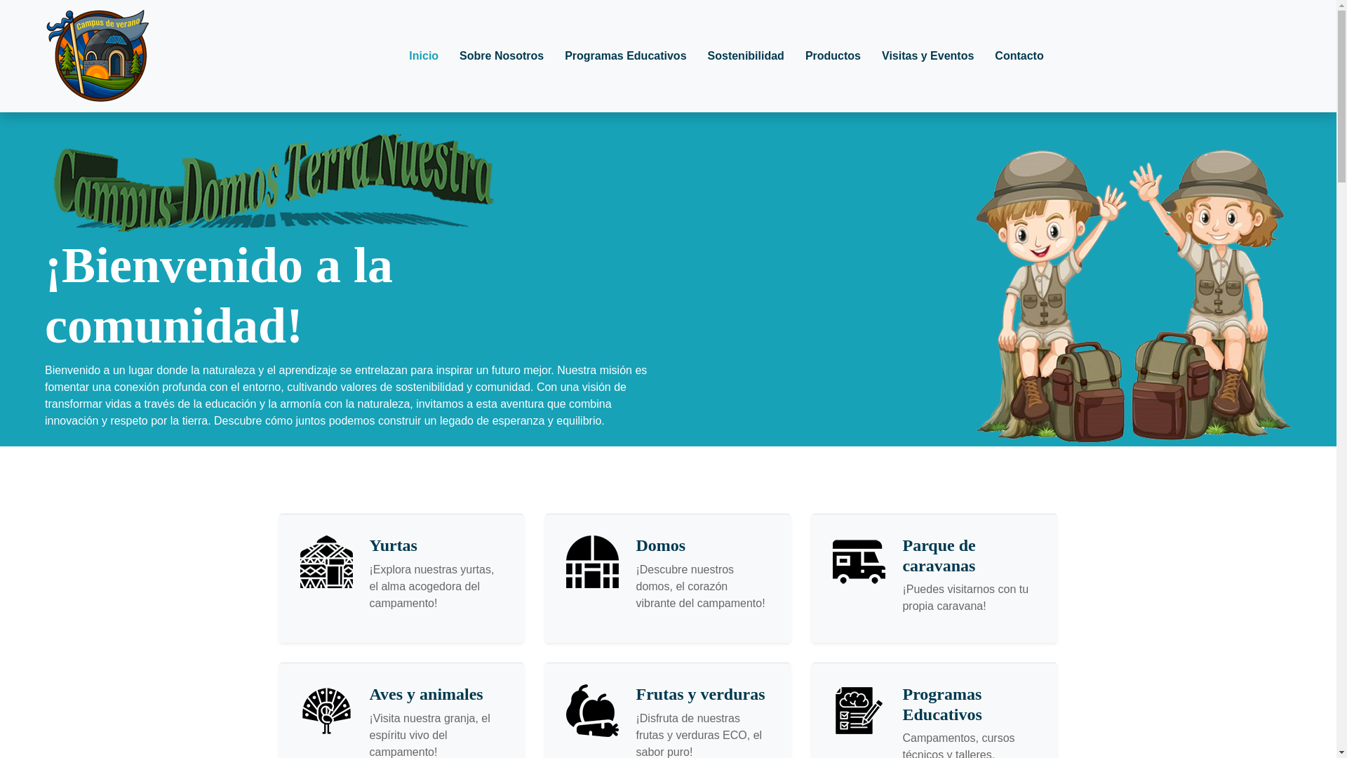 website screenshot of https://terra-nuestra.es/