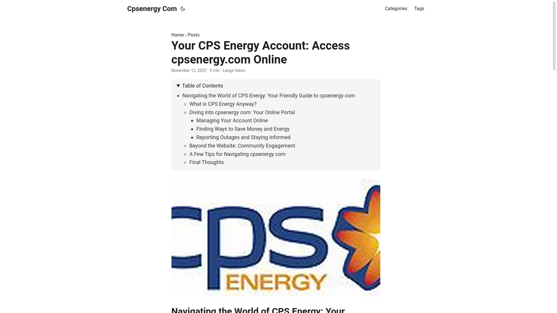 website screenshot of https://cpsenergy-com.pages.dev/