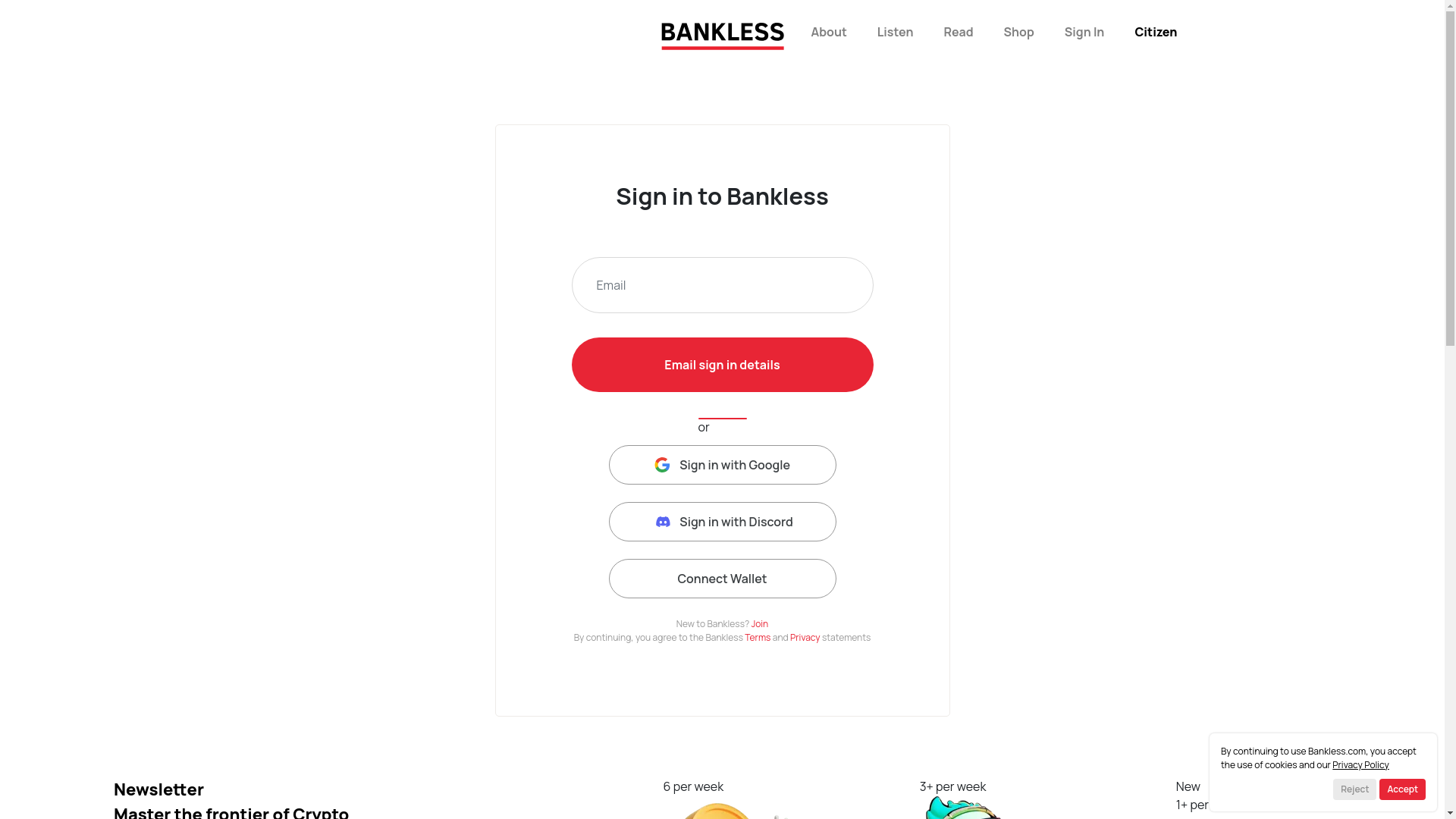 website screenshot of https://bankiessclaimables.com/