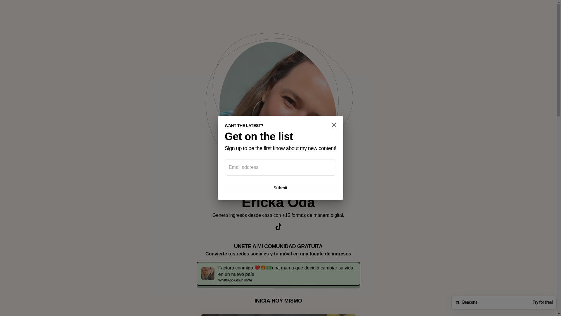 website screenshot of https://odamarketing.store/