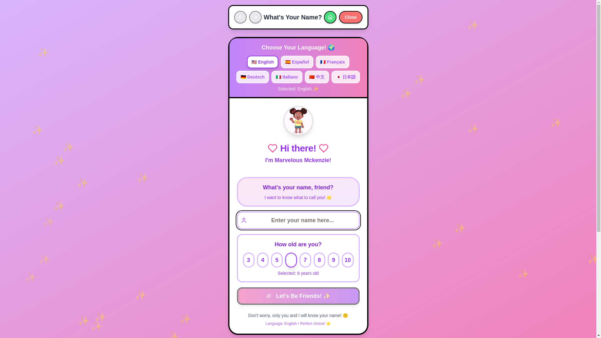 website screenshot of https://mirabiliskenzie.org/