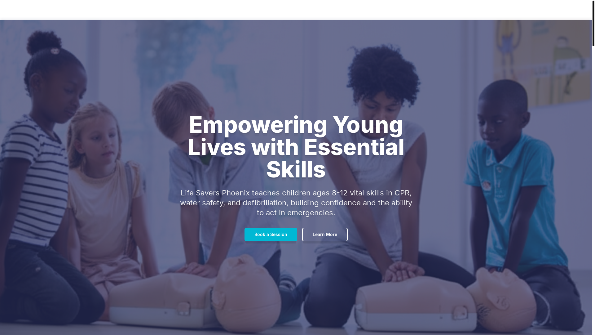 website screenshot of https://lifesaversphoenix.com/