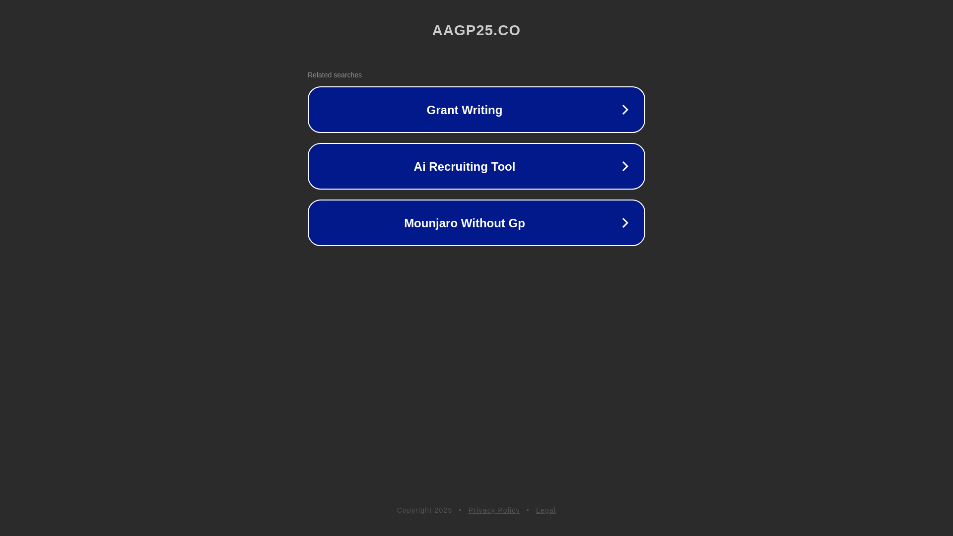website screenshot of https://aagp25.co/