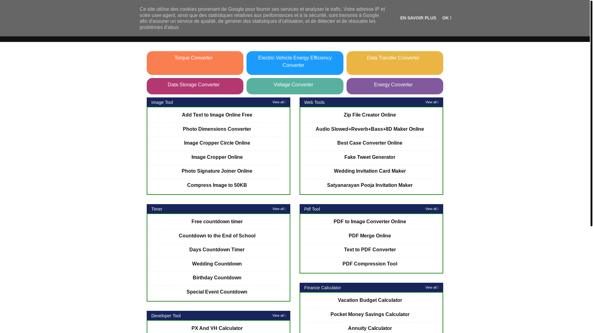 website screenshot of https://sarkaritools.site/