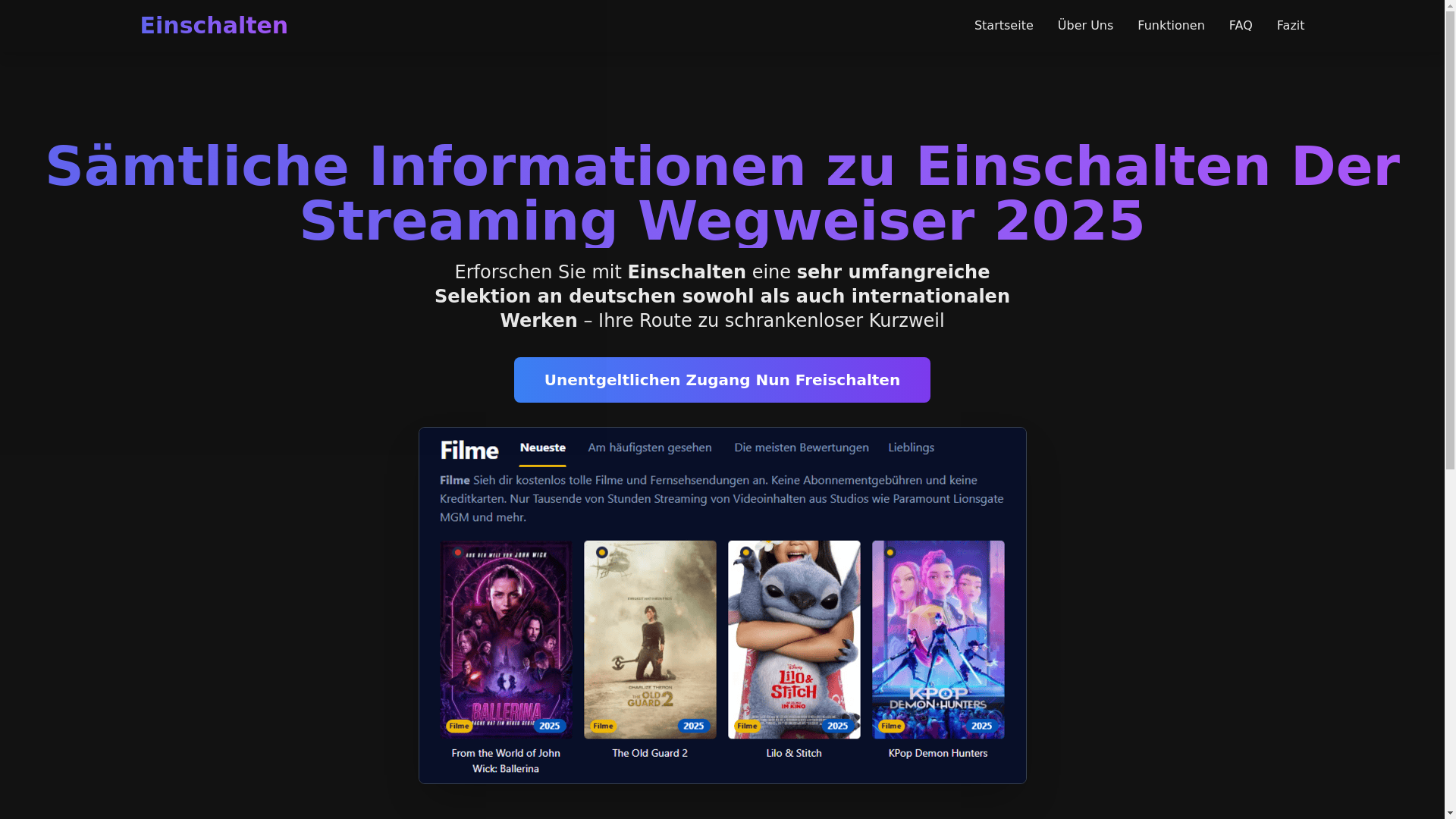 website screenshot of https://einschalten-oh48.pages.dev/
