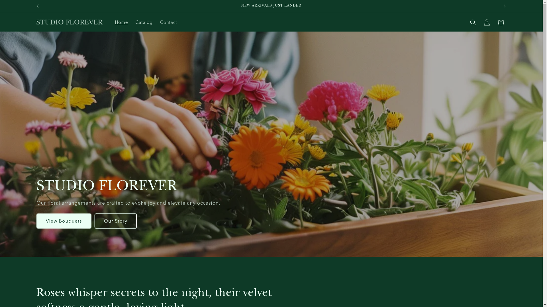 website screenshot of https://studioflorever.com/