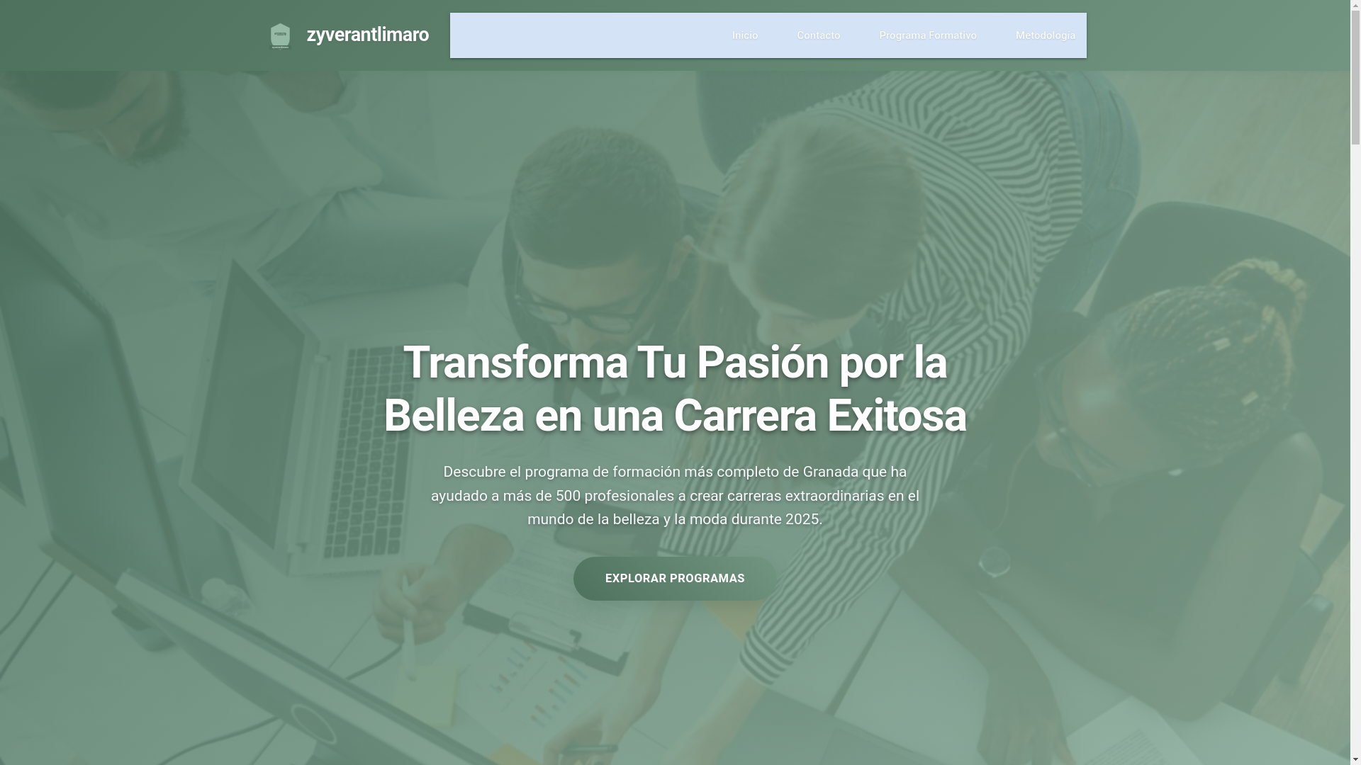 website screenshot of https://zyverantlimaro.sbs