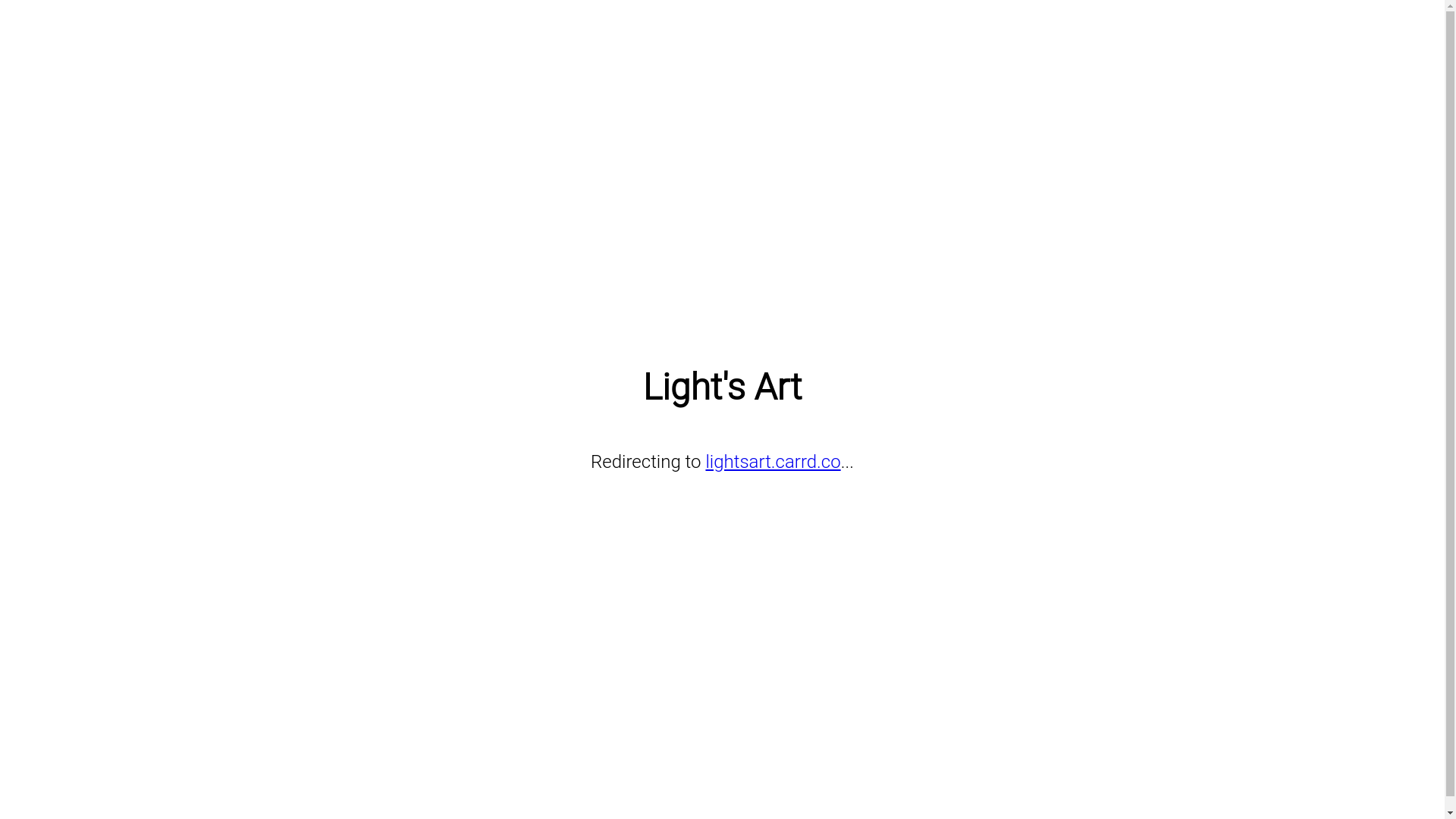 website screenshot of https://lightsart.cz/