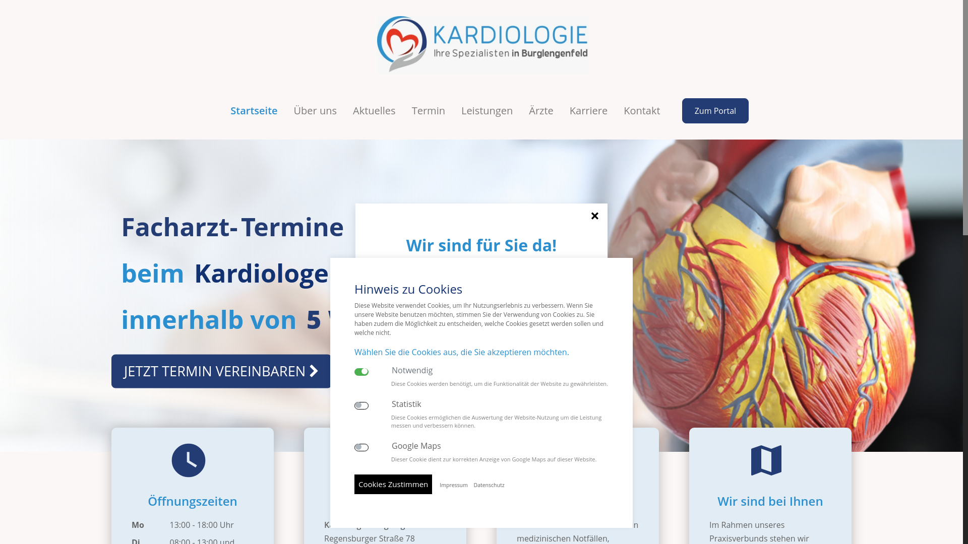 website screenshot of https://kardiologie-in-burglengenfeld.de/