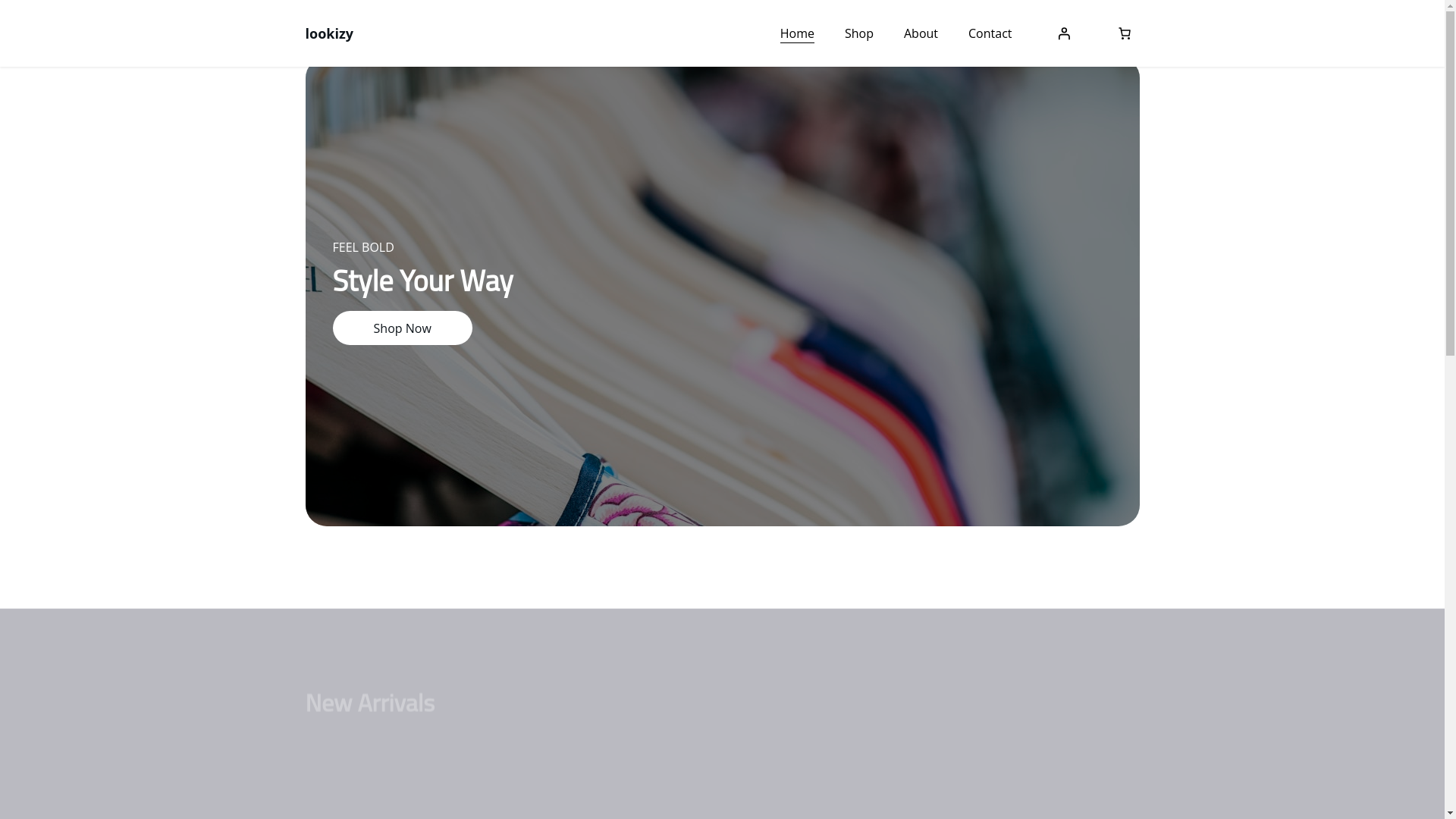 website screenshot of https://lookizy.online/