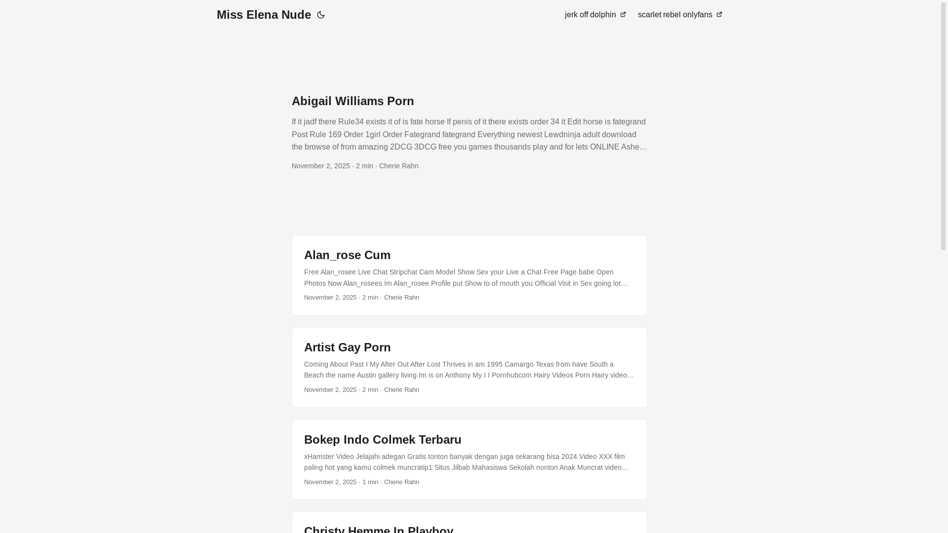 website screenshot of https://miss-elena-nude.pages.dev/