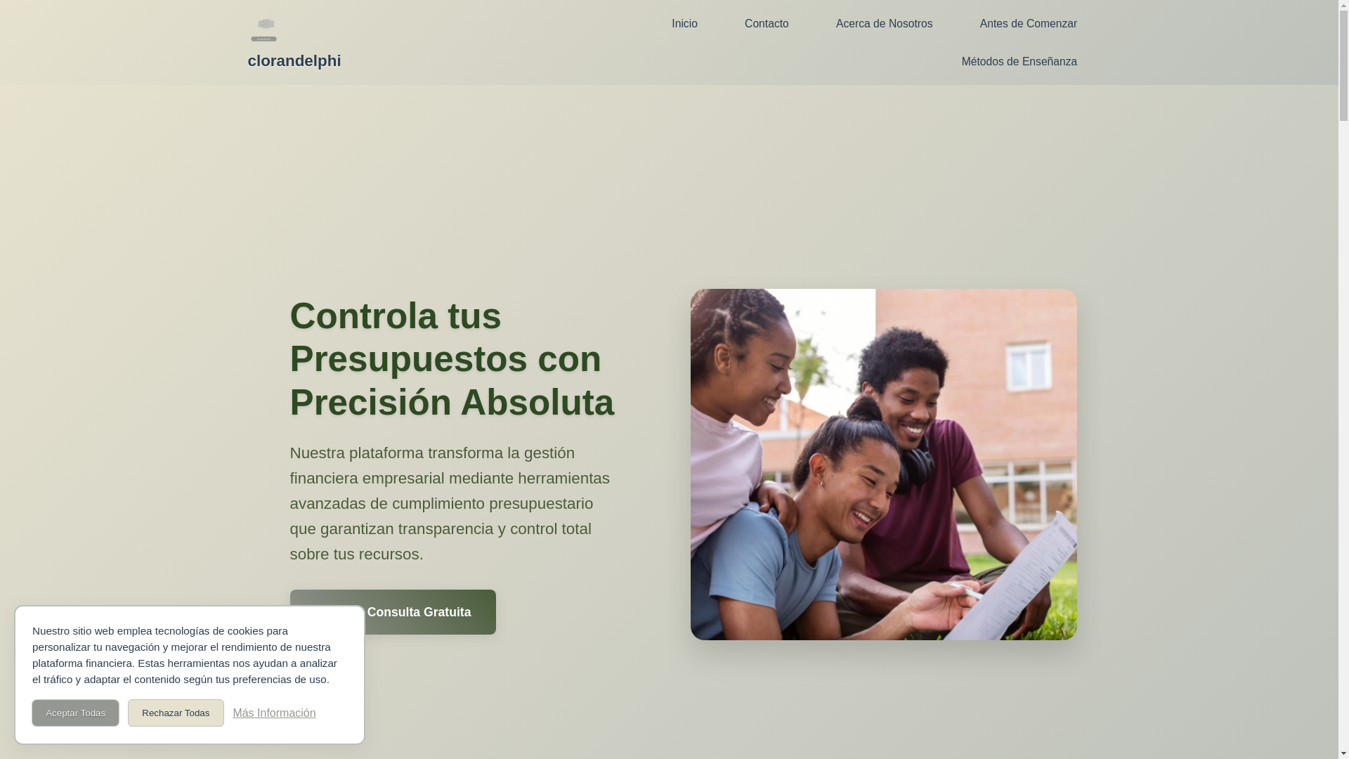 website screenshot of https://clorandelphi.com/