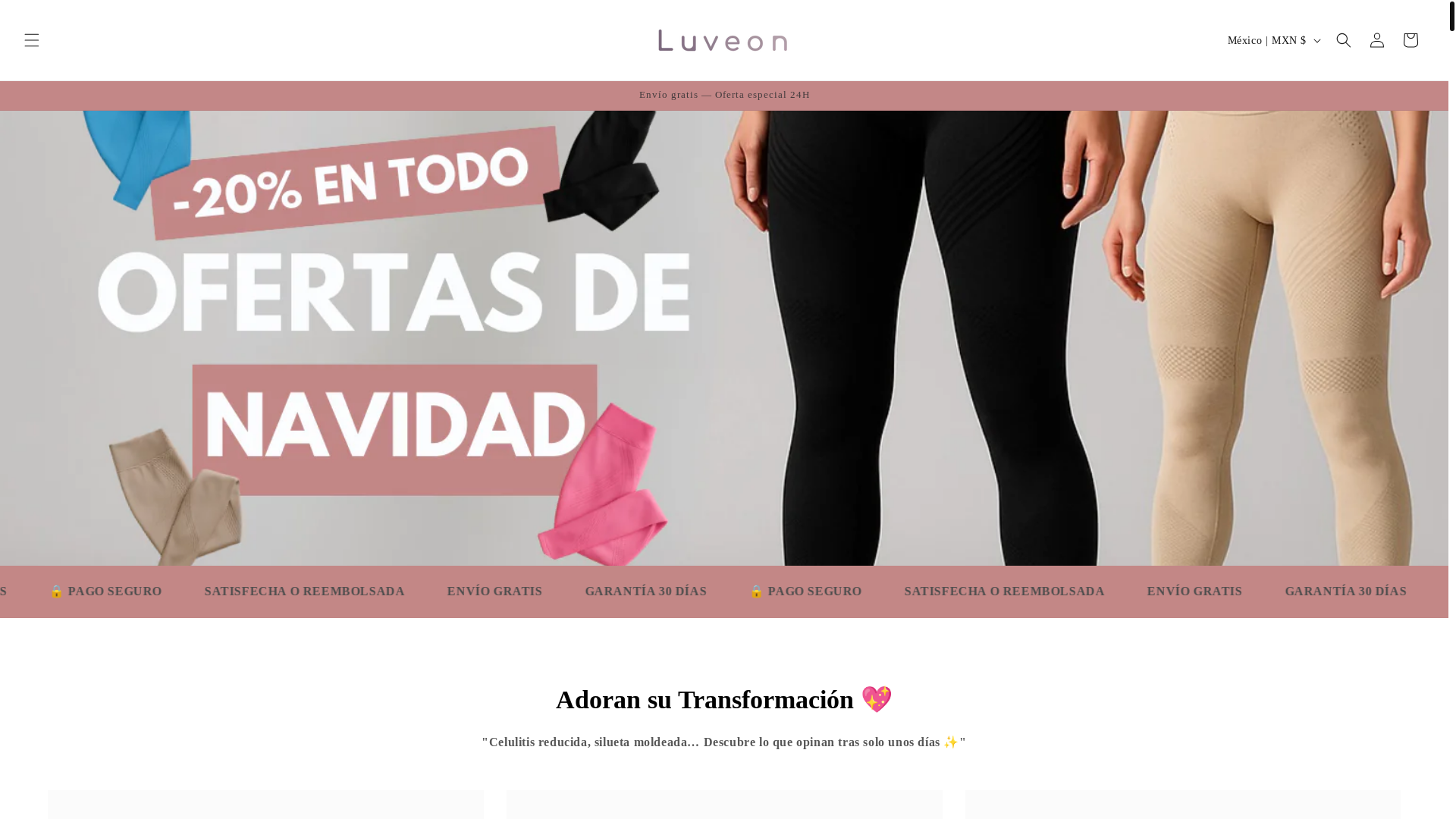 website screenshot of https://luveon-store.com/