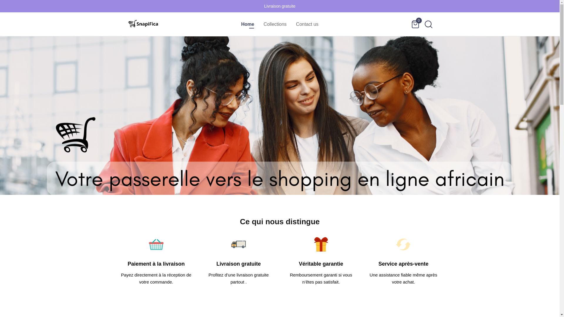 website screenshot of https://snapifica.store/