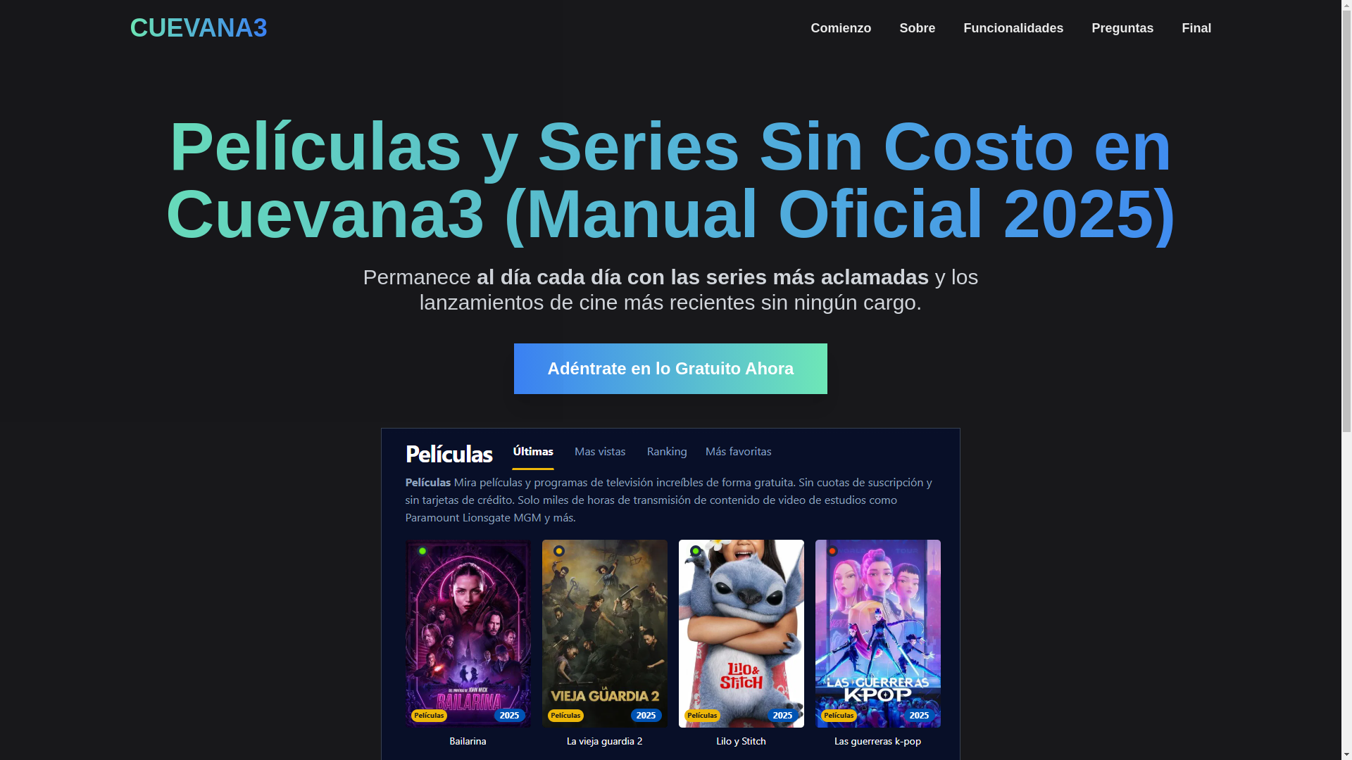 website screenshot of https://cuevana3-e19y.pages.dev/