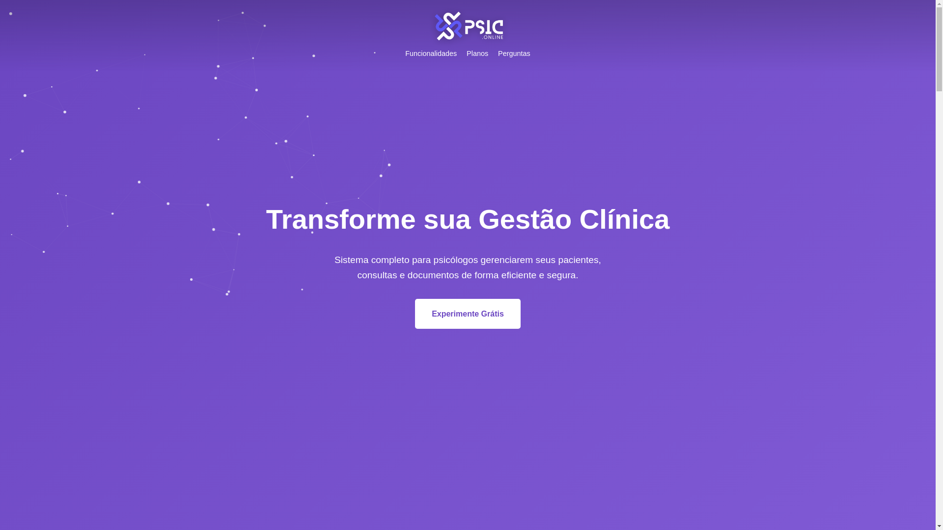 website screenshot of https://psiconect-landpage.pages.dev/