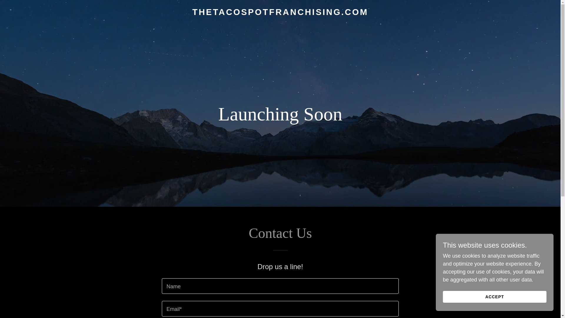 website screenshot of https://thetacospotfranchising.com/