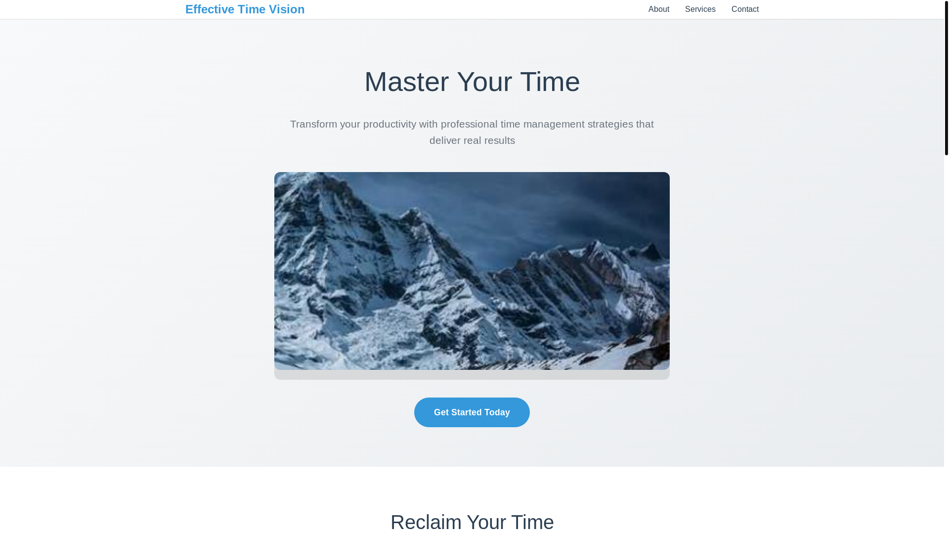 website screenshot of https://effectivetimevision.shop/