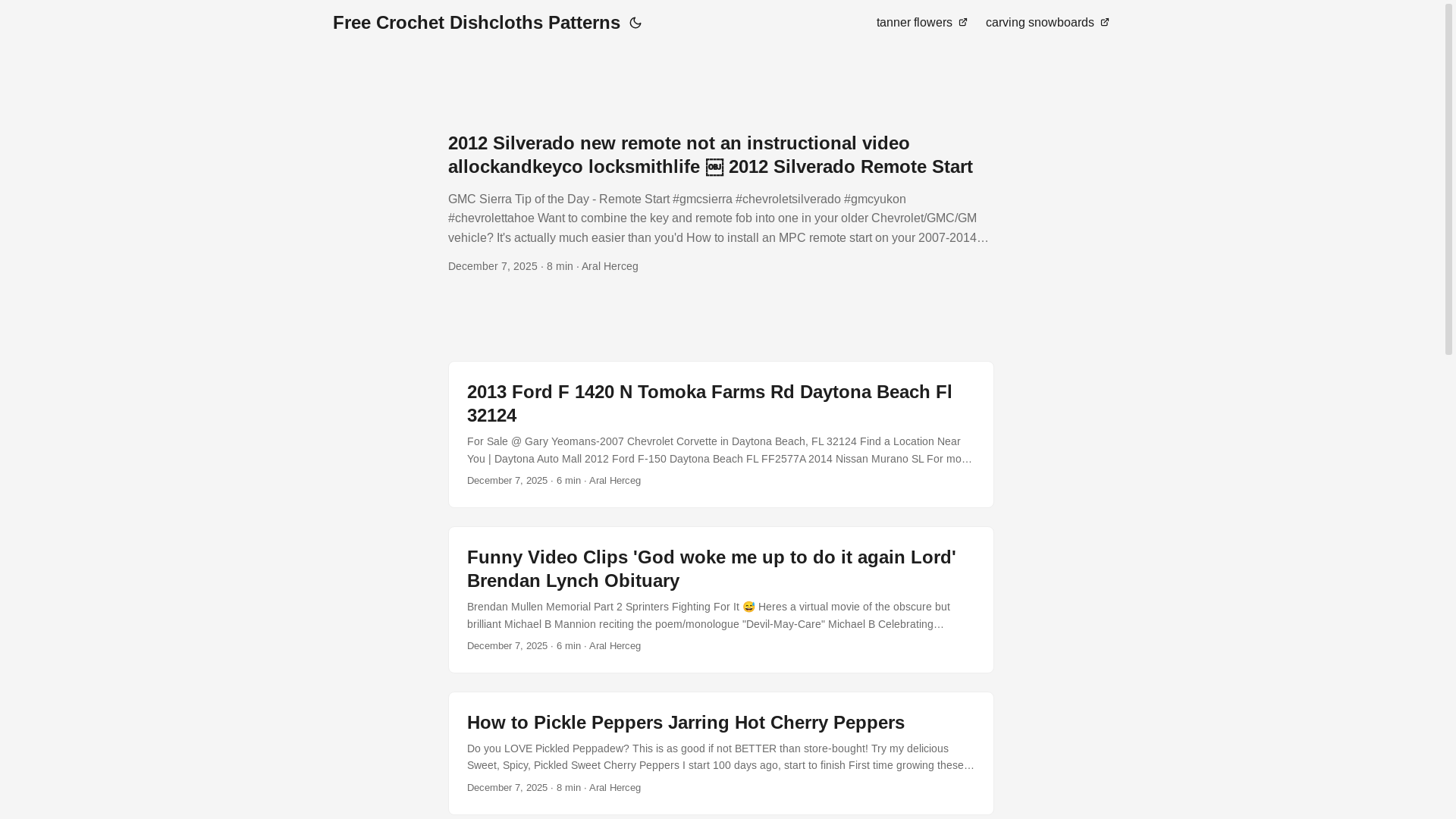 website screenshot of https://freecrochetdishclothspatterns.pages.dev/