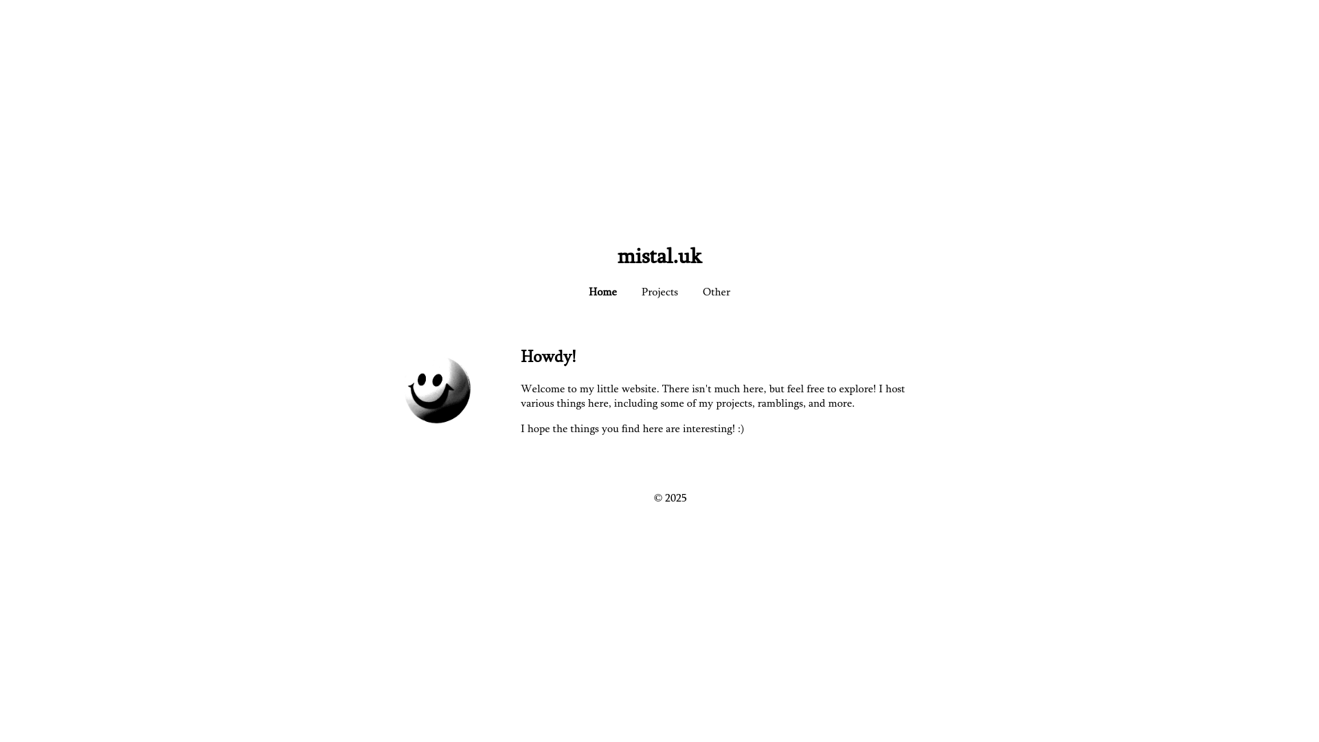 website screenshot of https://mistal.pages.dev/