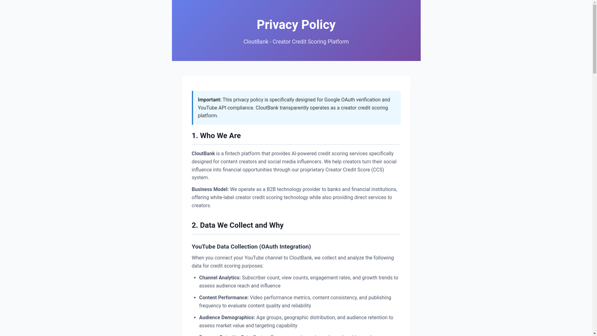 website screenshot of https://cloutbank-privacy.pages.dev/
