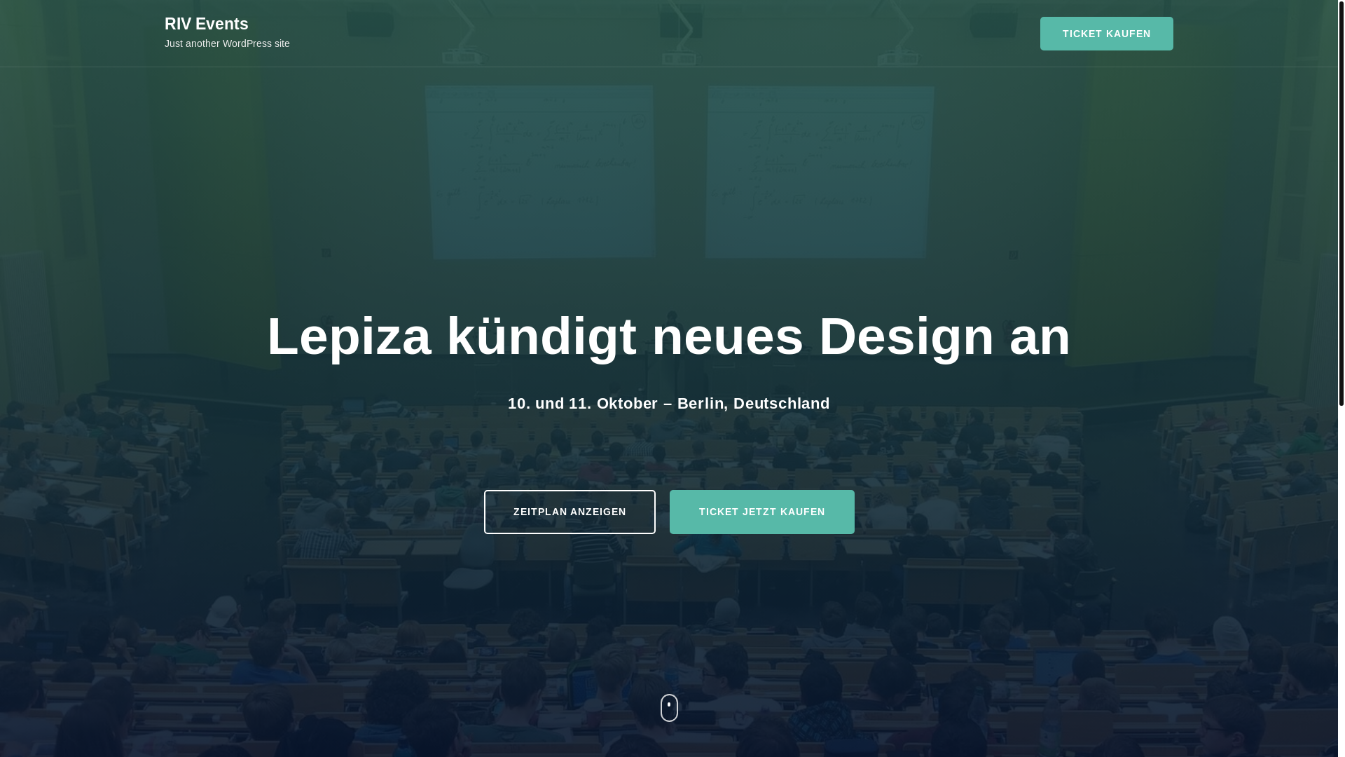 website screenshot of https://riv-events.com/