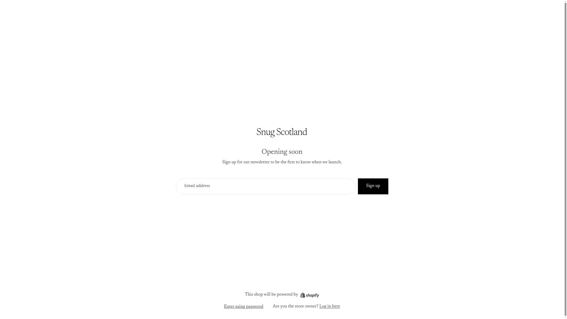 website screenshot of https://snug-scotland.com/